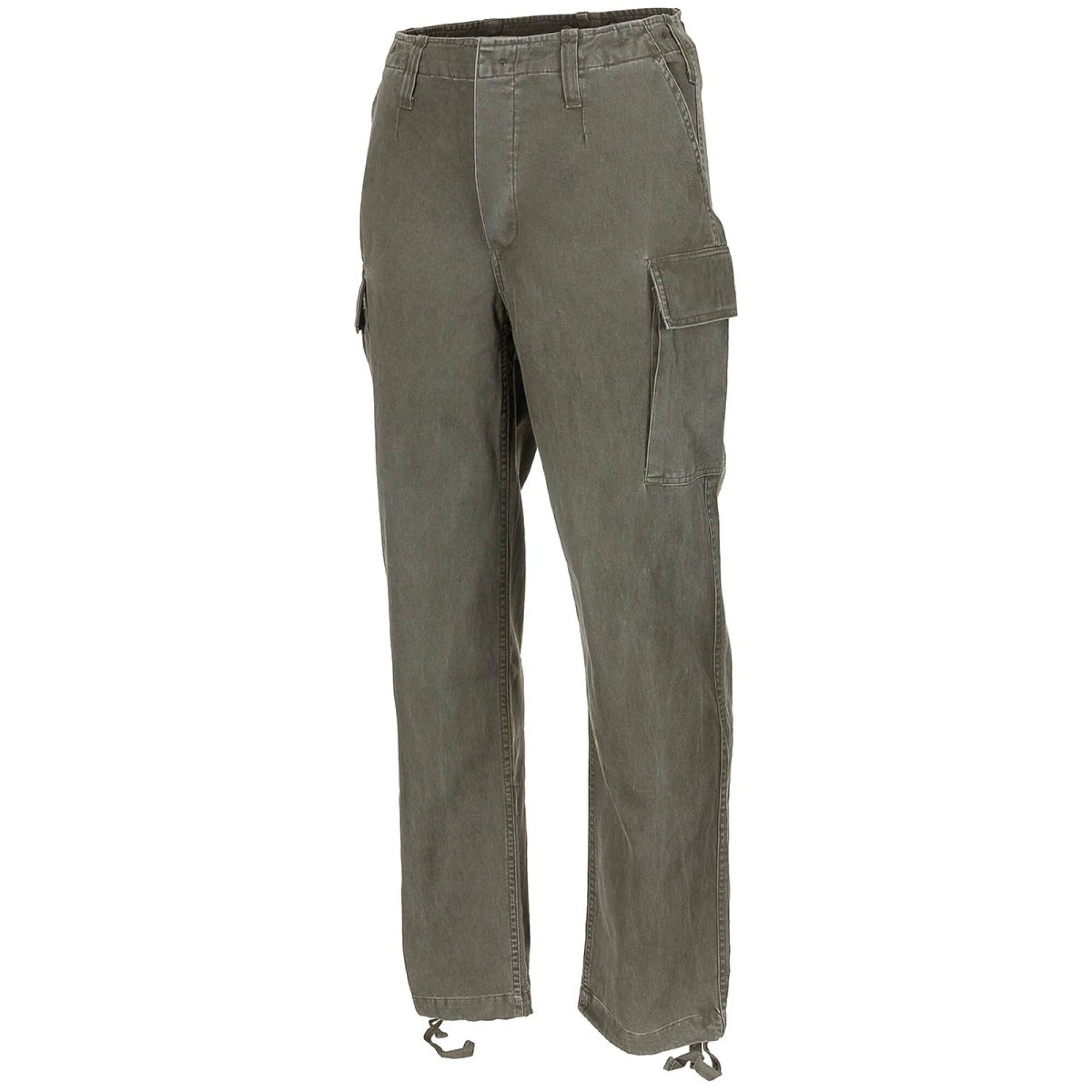 Moleskinhose,  oliv-stonewashed