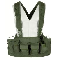 Chest Rig,  9 Taschen, oliv