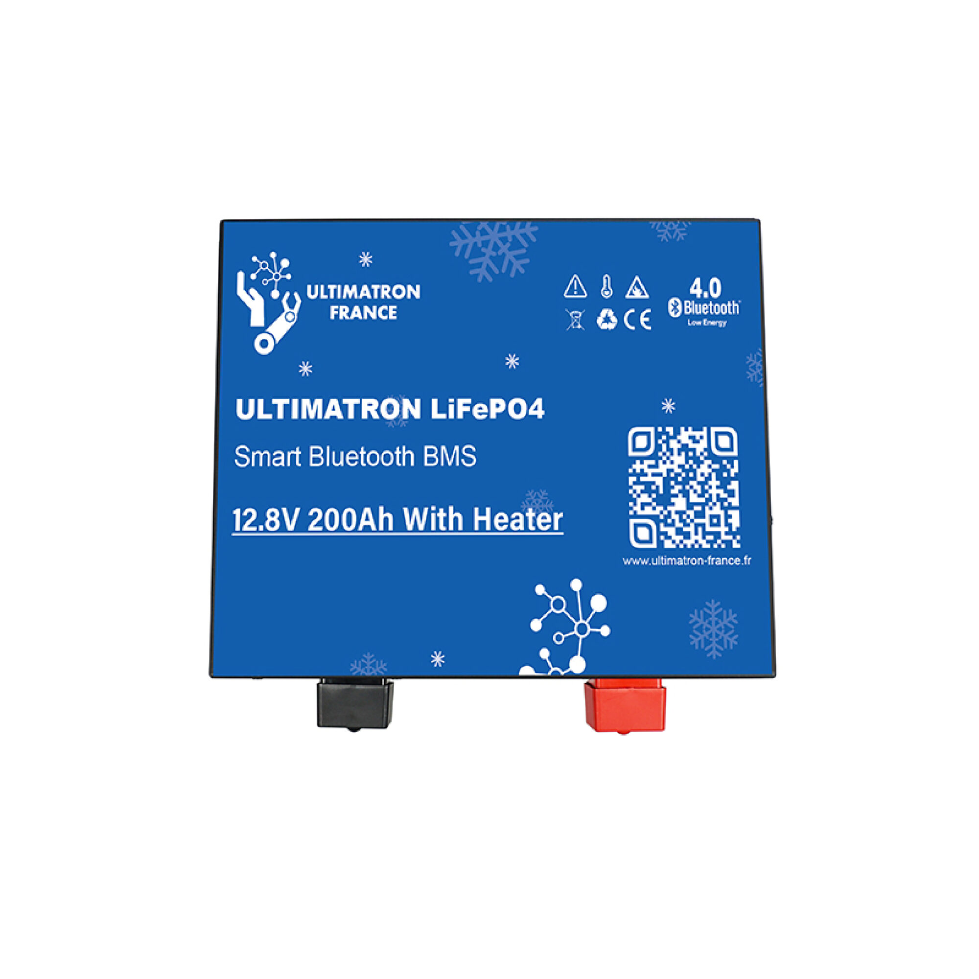 Ultimatron LiFePO4 Untersitz-12.8V-Heizung 200Ah Lithiumbatterie Smart BMS mit Bluetooth Wohnmobil Untersitzbatterie mit Heizung – Bild 4