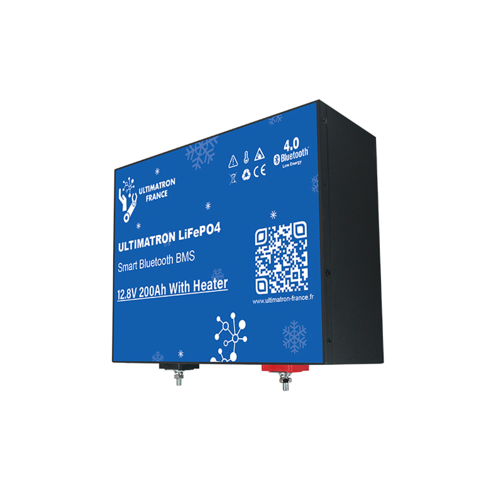 Ultimatron LiFePO4 Untersitz-12.8V-Heizung 200Ah Lithiumbatterie Smart BMS mit Bluetooth Wohnmobil Untersitzbatterie mit Heizung – Bild 7
