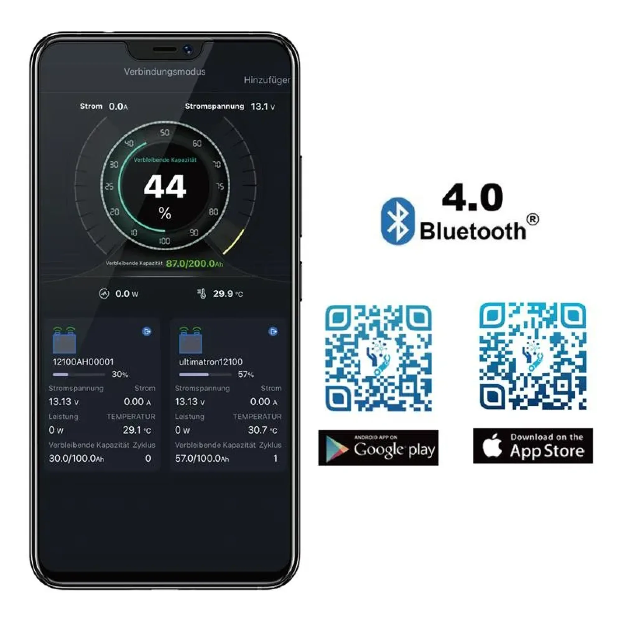 Ultimatron LiFePO4 Untersitz-12.8V-Heizung 200Ah Lithiumbatterie Smart BMS mit Bluetooth Wohnmobil Untersitzbatterie mit Heizung – Bild 2