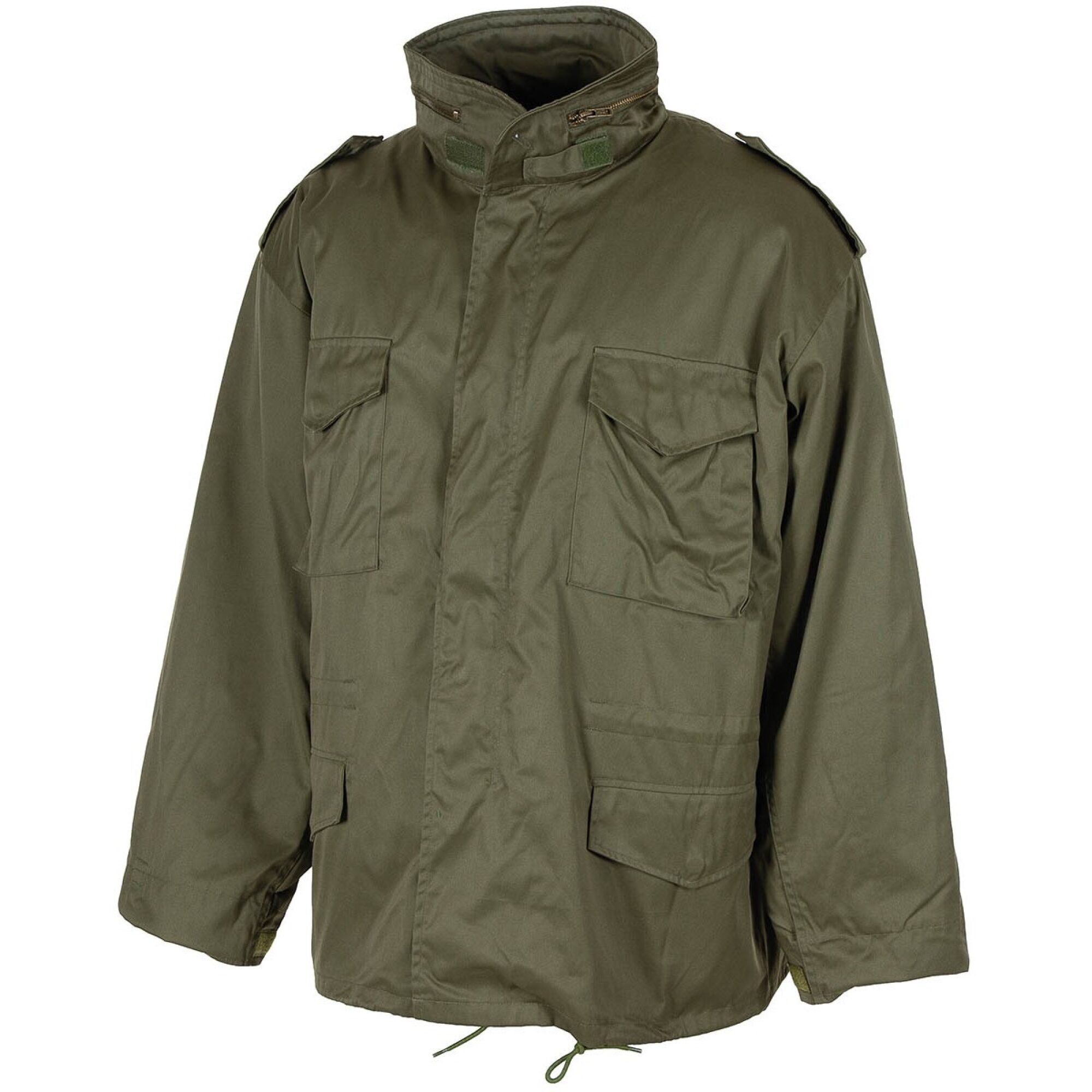 US Feldjacke M65,  oliv, m. auskn. Steppfutter