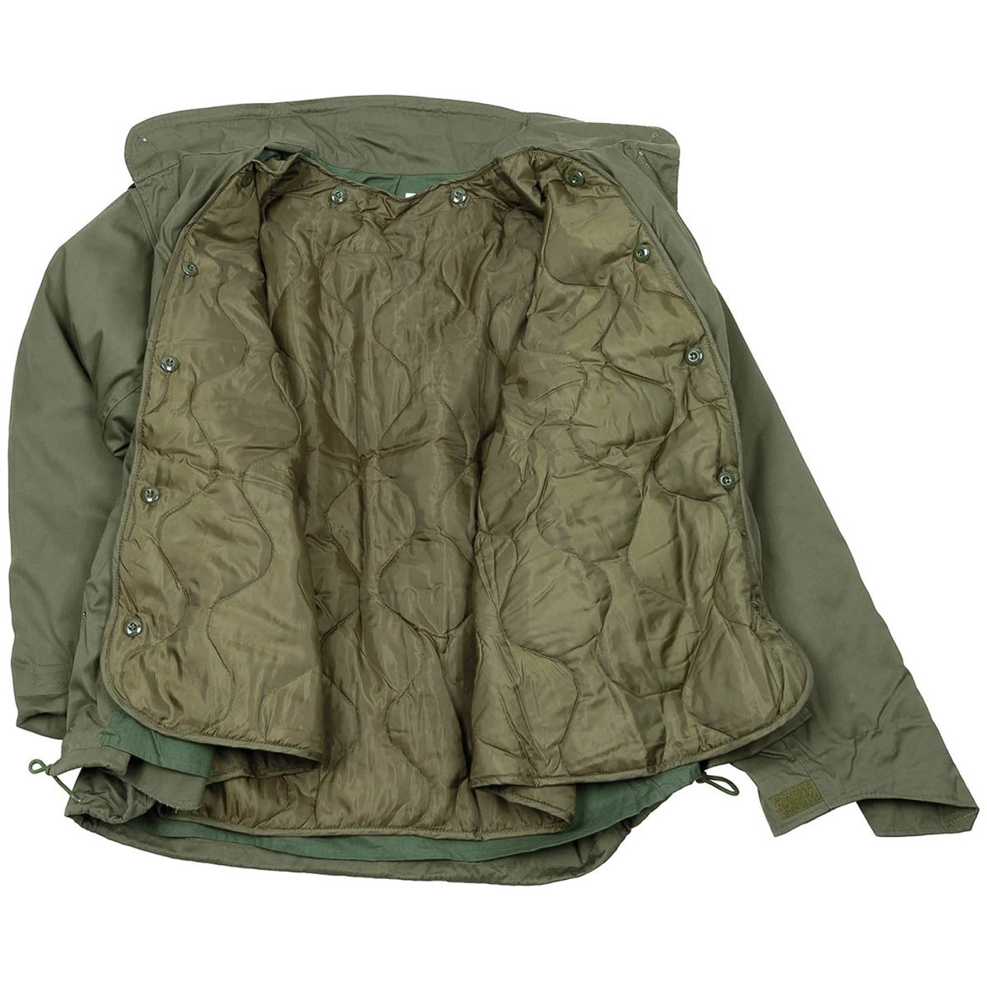 US Feldjacke M65,  oliv, m. auskn. Steppfutter – Bild 5