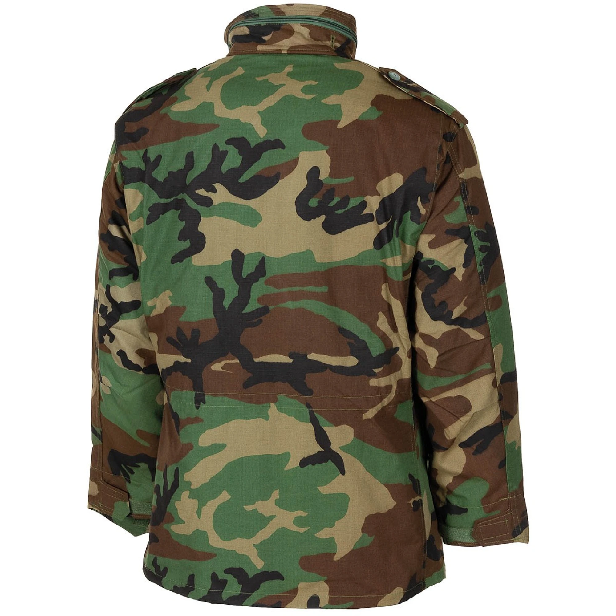 US Feldjacke M65,  woodland, m. auskn. Steppfutter – Bild 2