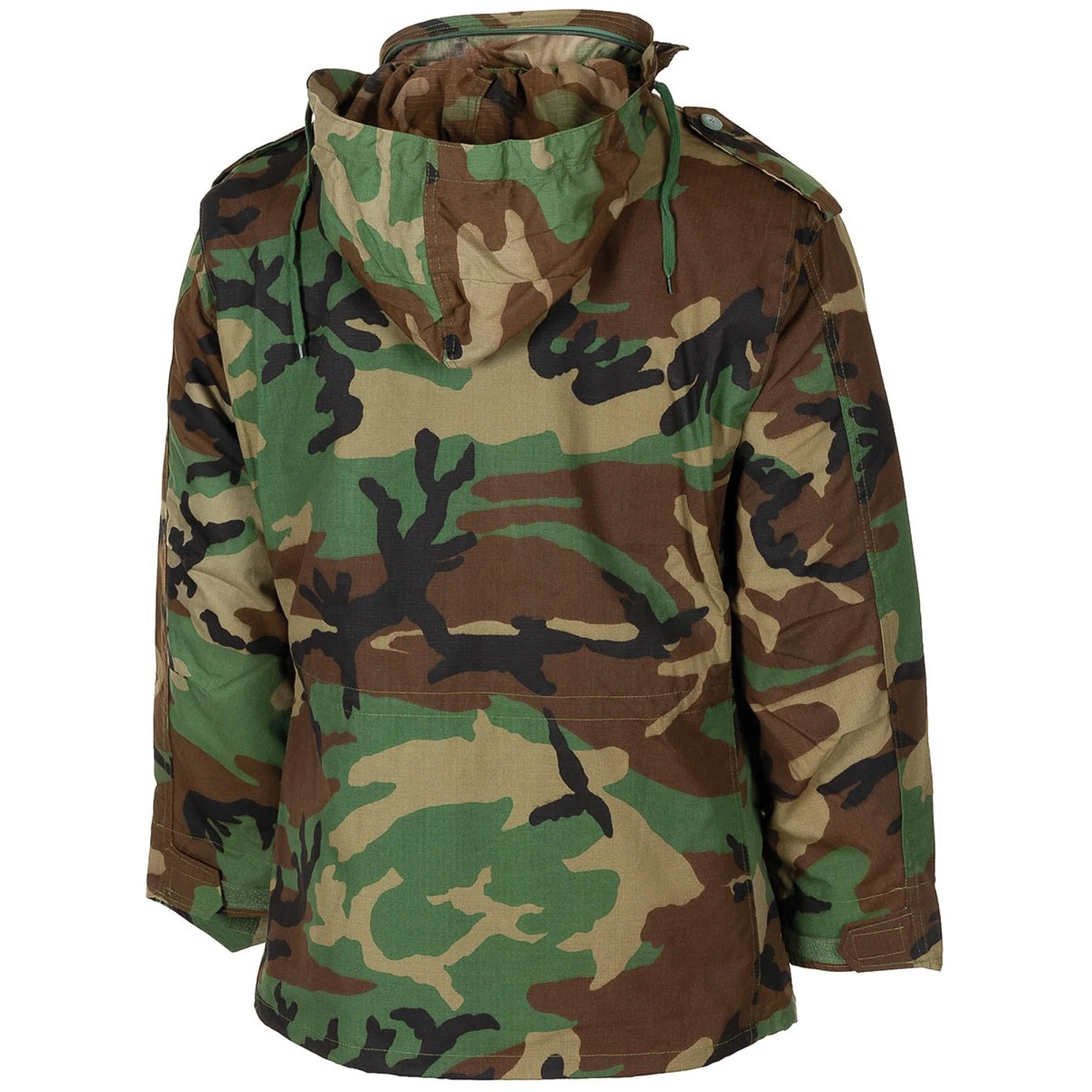 US Feldjacke M65,  woodland, m. auskn. Steppfutter – Bild 3