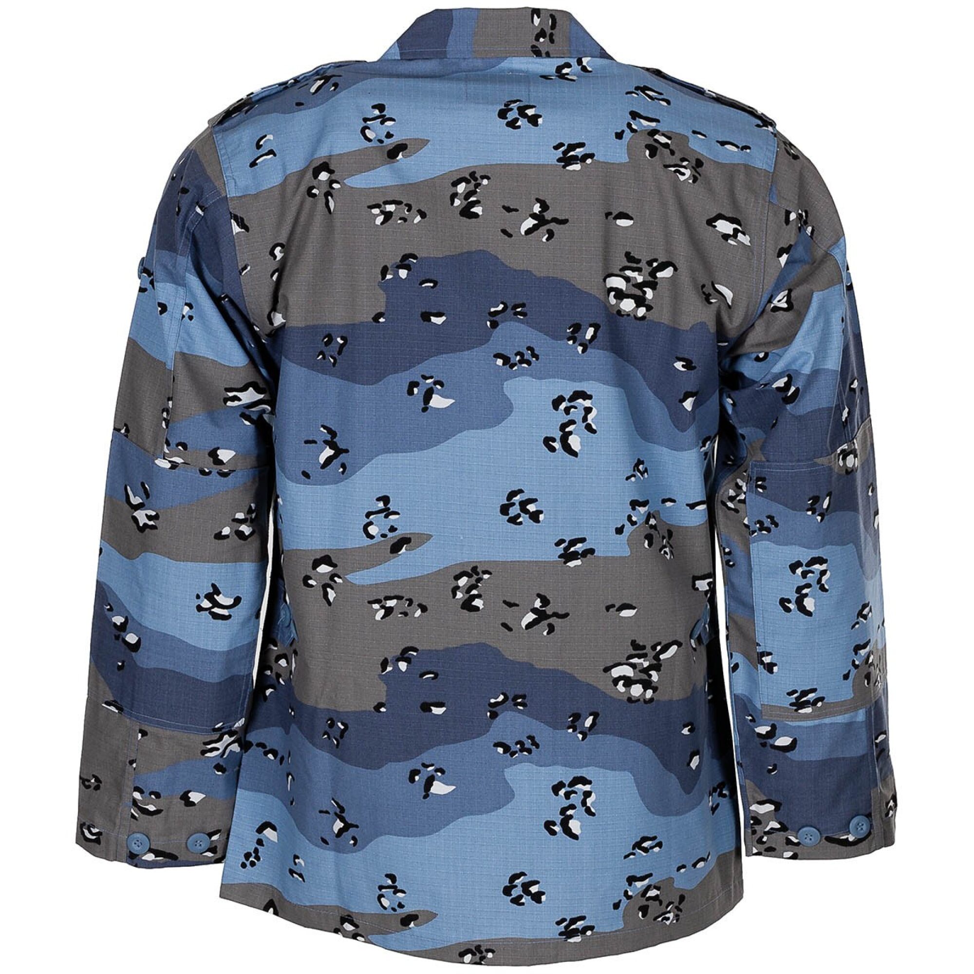 US BDU Feldjacke,  Rip Stop, chocolate chip blue camo – Bild 2