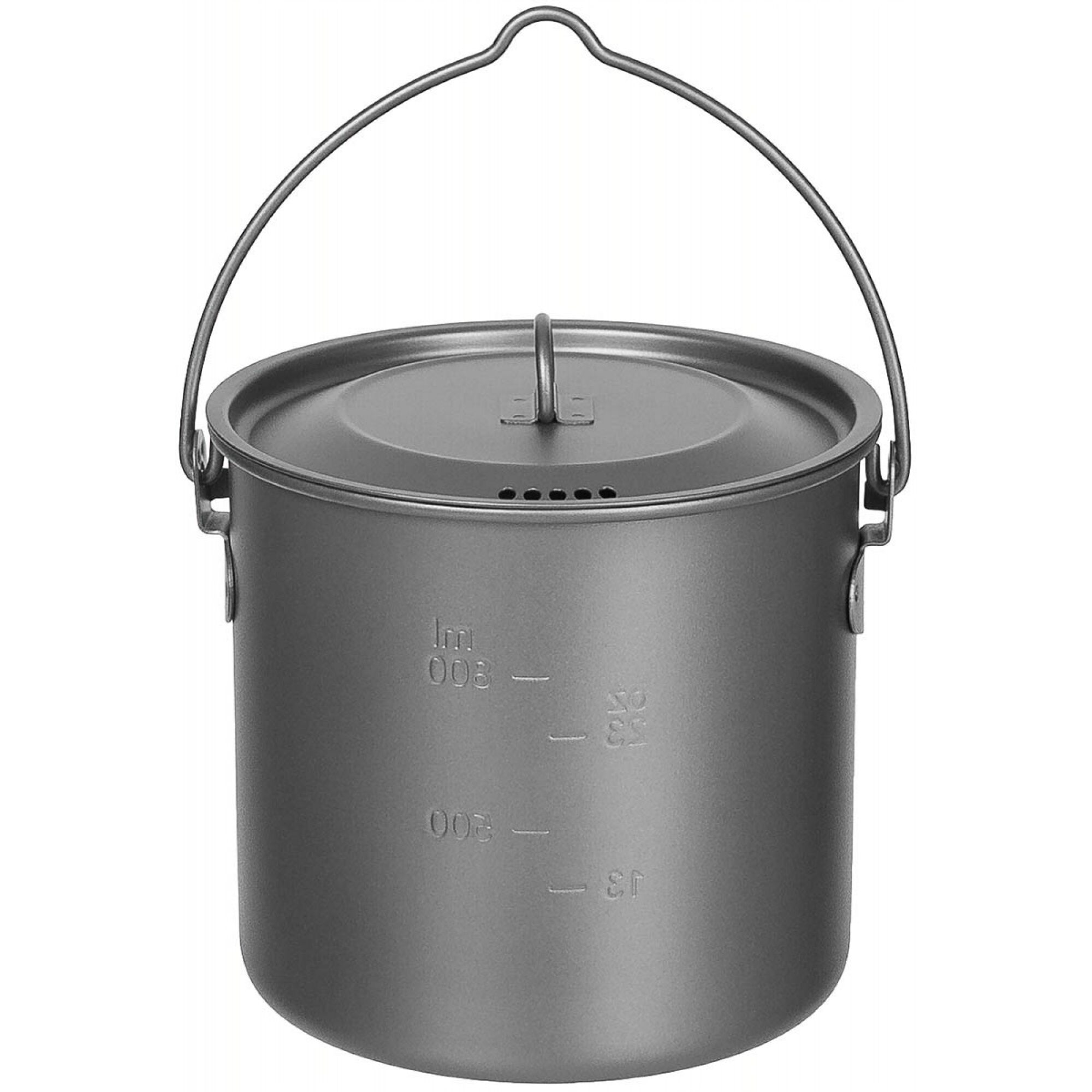 Topf,  Titan,  klein,  mitDeckel,  Klappgriffe,  ca. 1, 1 l – Bild 3
