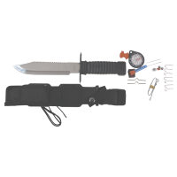 Fahrtenmesser,  "Ranger 11", Ledergriff,  Scheide