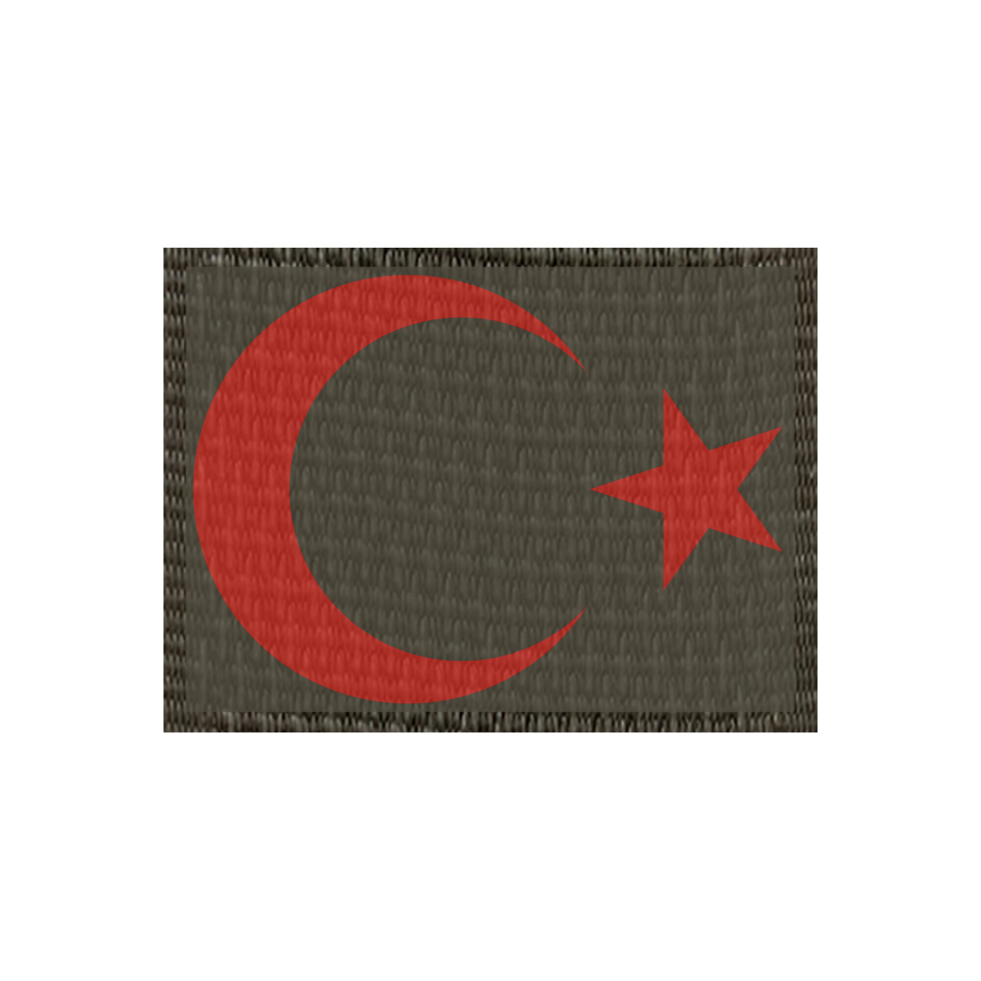Wappen Türkei 68x50mm Oliv, Klett Patch