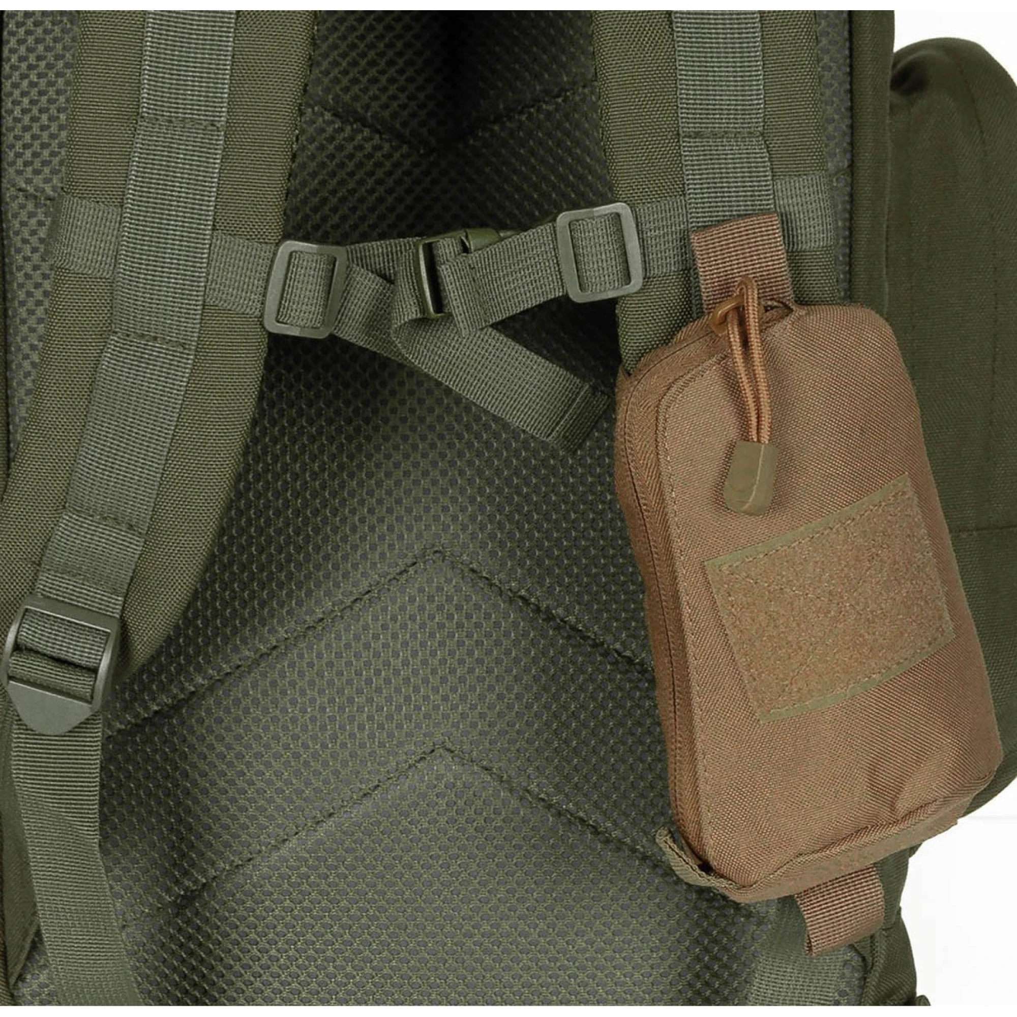 Tasche,  für Schultergurt, "MOLLE",  coyote tan – Bild 3