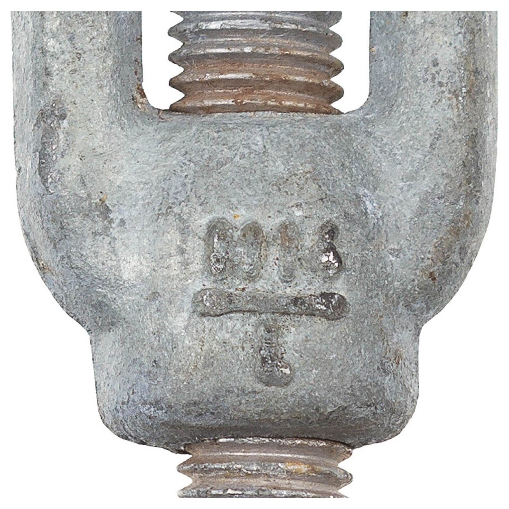 Dän. Spannschloss,  mit Haken, M14,  verzinkt,  neuw. (5 Stück) – Bild 2