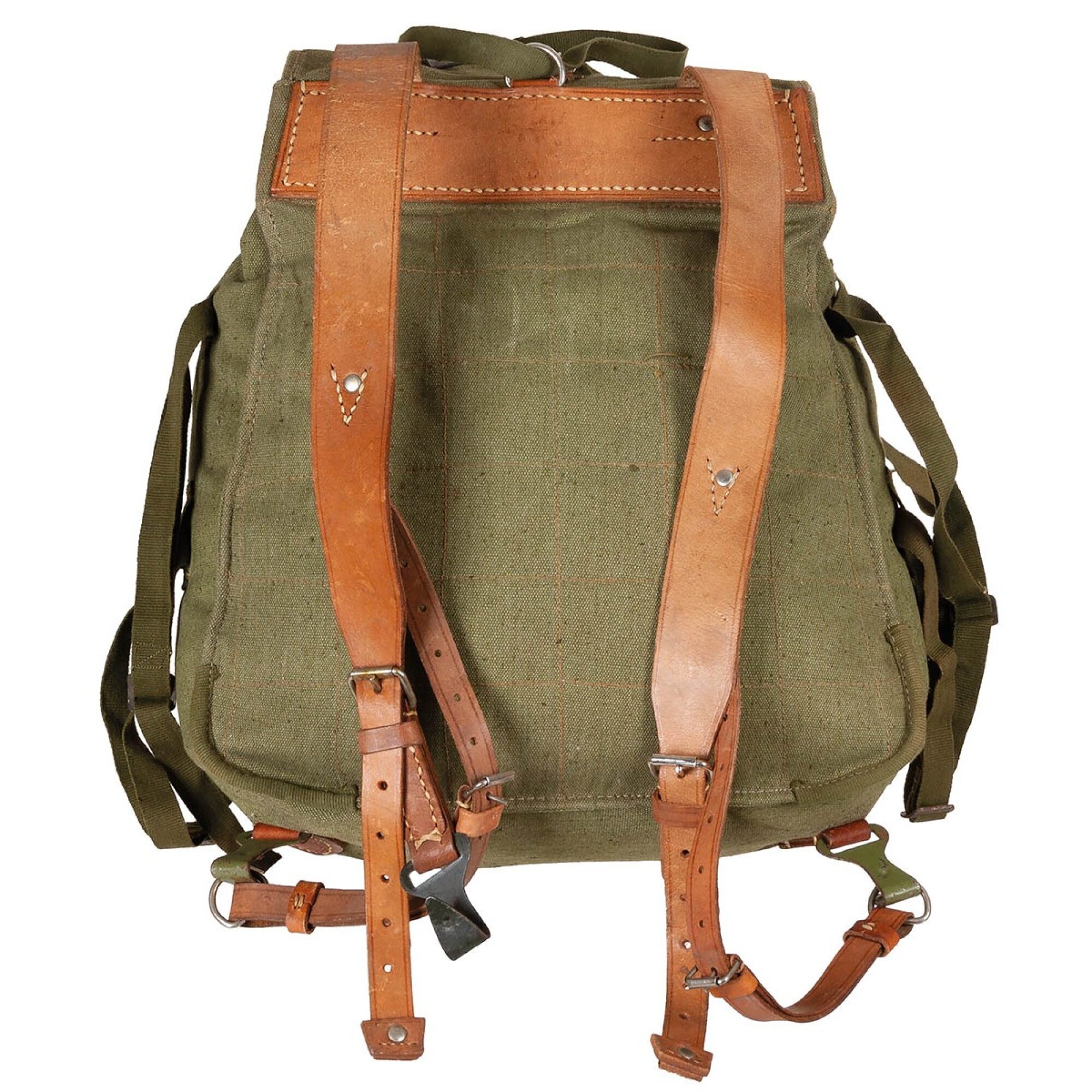 Rumän. Rucksack,  oliv, neuw.,  mit Lagerspuren – Bild 3