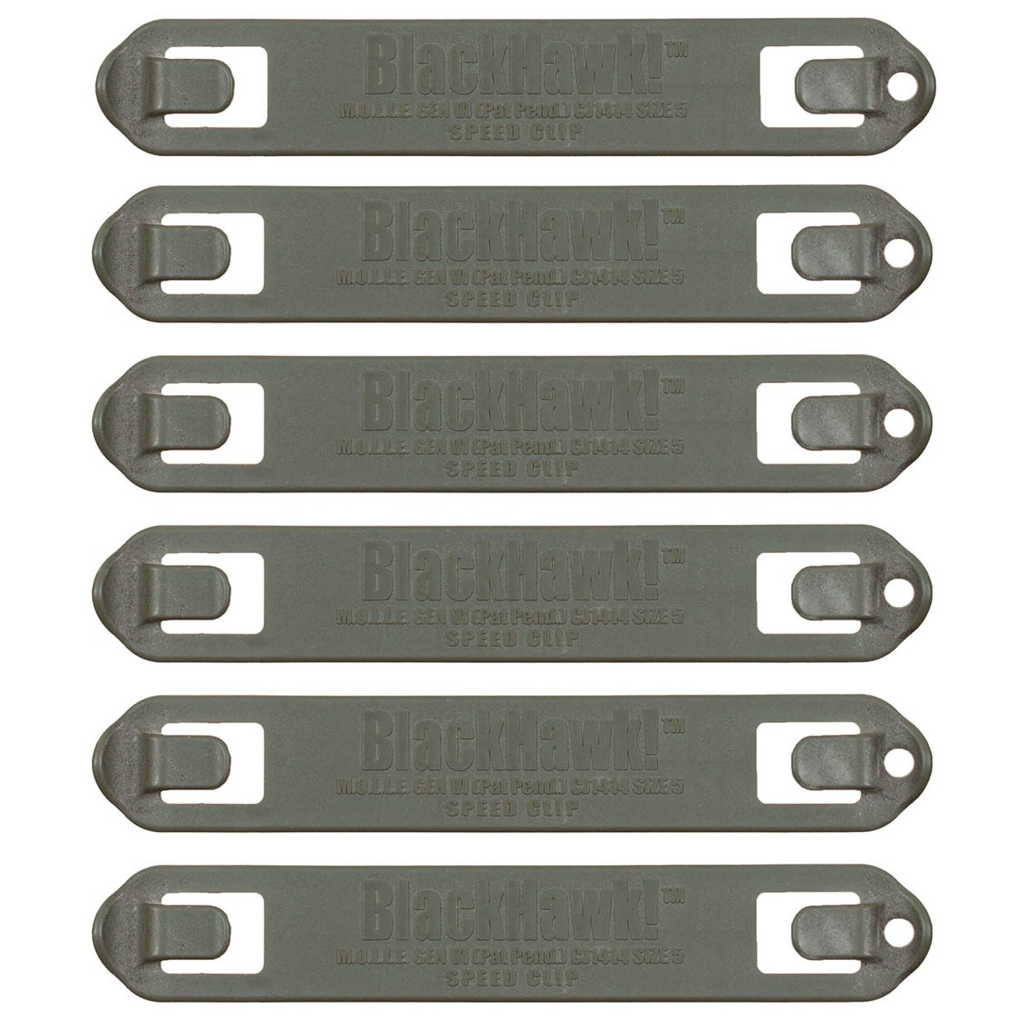 BlackHawk "Speed Clip 5", oliv,  6 St./Pack,  neuw.