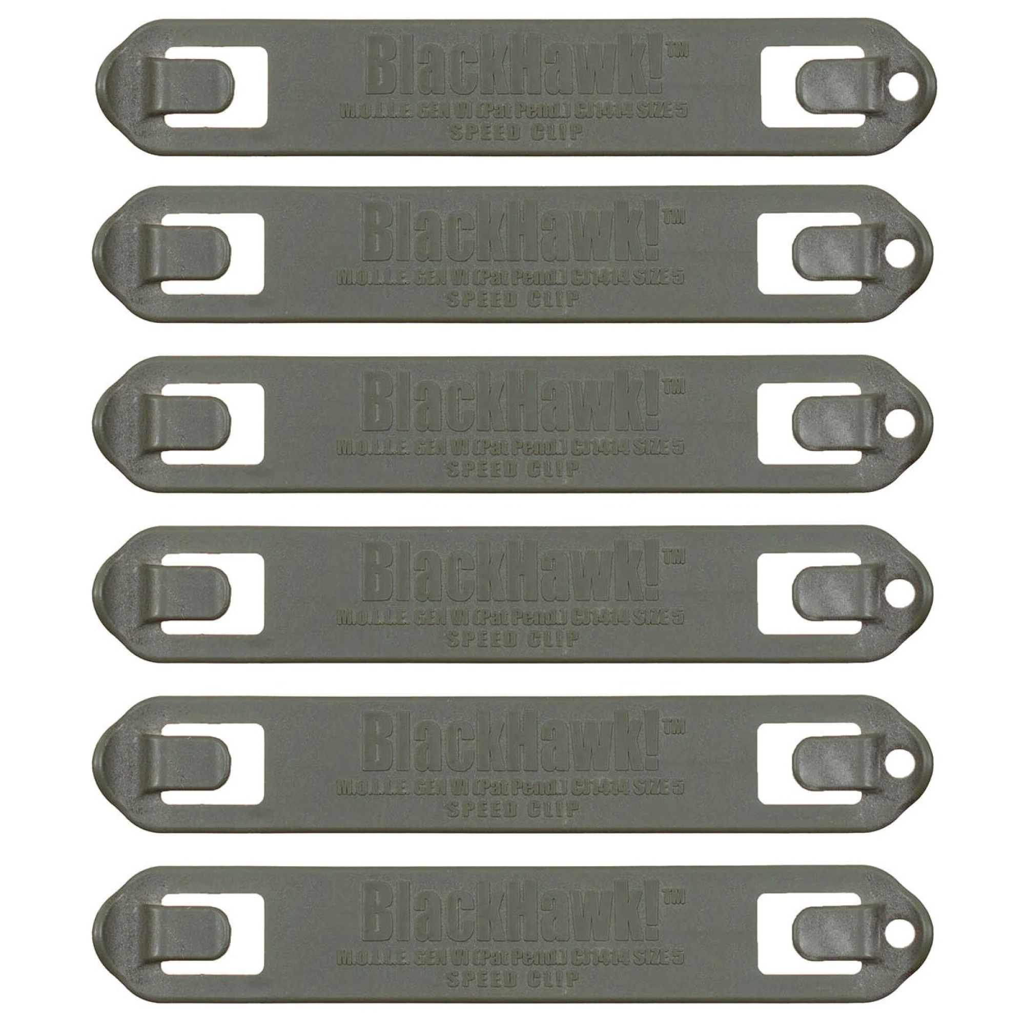 BlackHawk "Speed Clip 5", oliv,  6 St./Pack,  neuw.