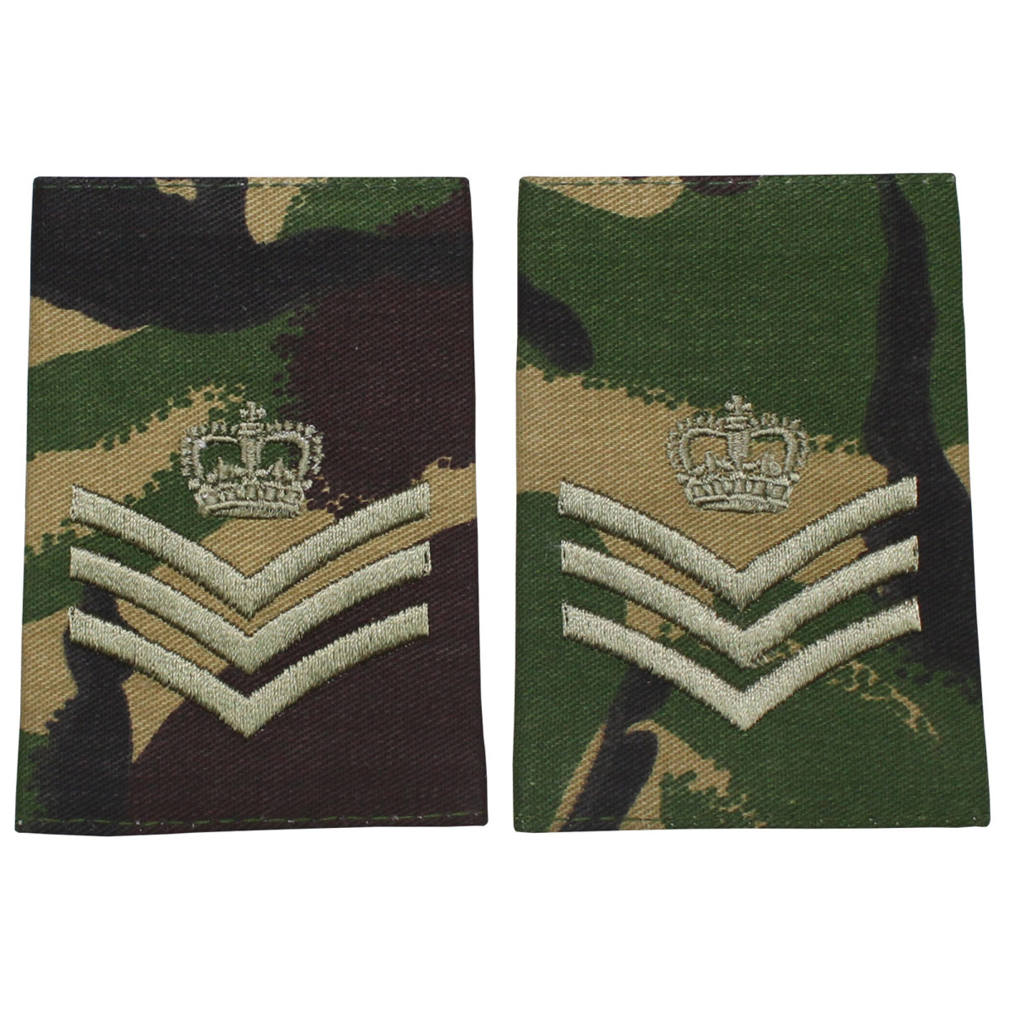 Brit. Schulterklappen,  DPM, 10 Paar,  STAFF SERGEANT