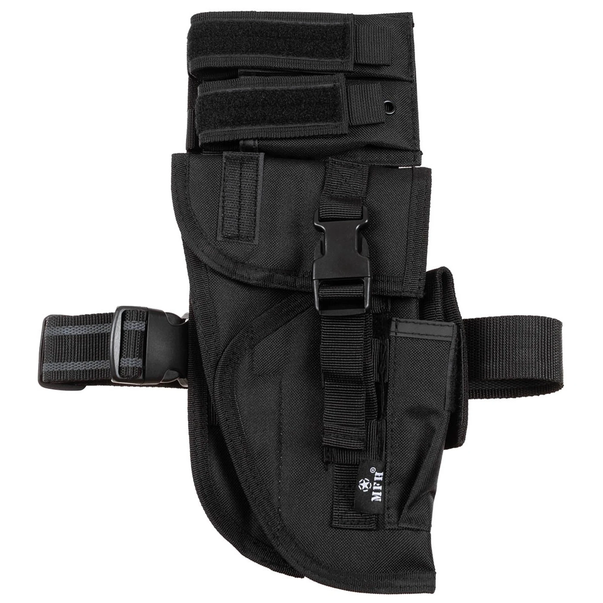 Pistolenbeinholster,  schwarz, "Tactical",  rechts