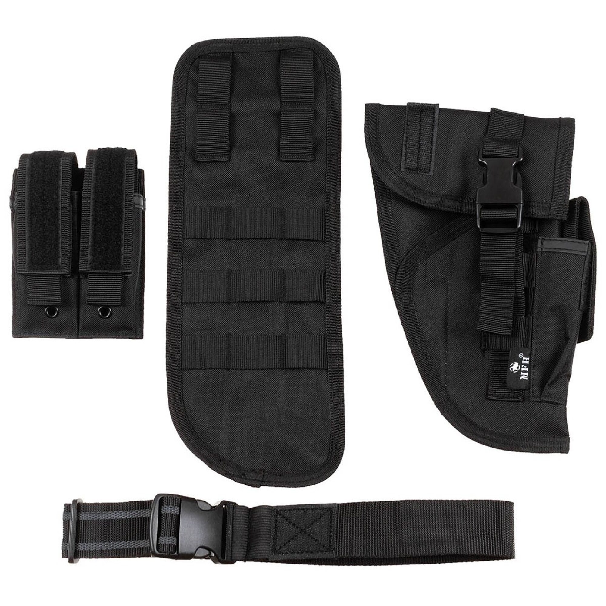 Pistolenbeinholster,  schwarz, "Tactical",  rechts – Bild 3