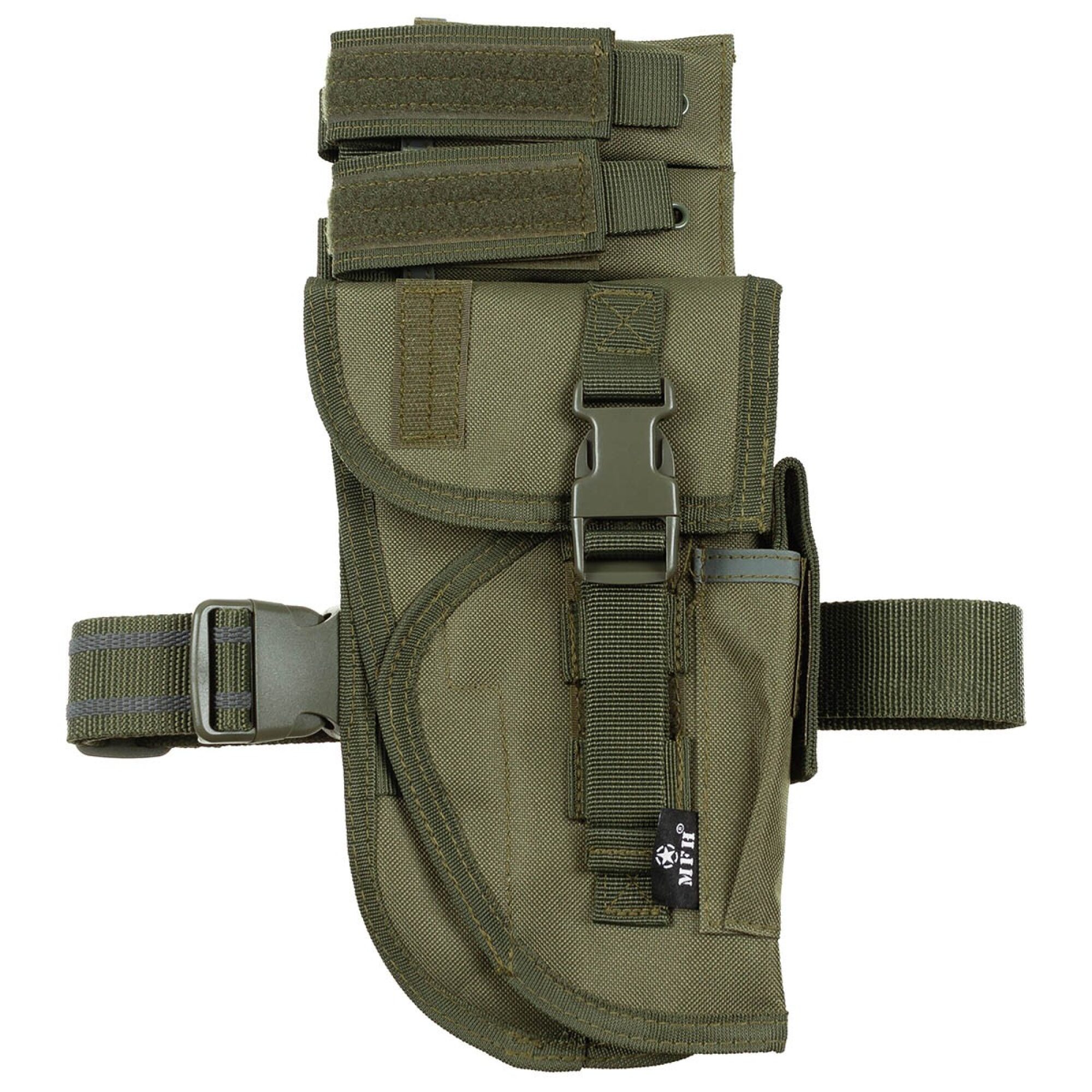 Pistolenbeinholster,  oliv, "Tactical",  rechts