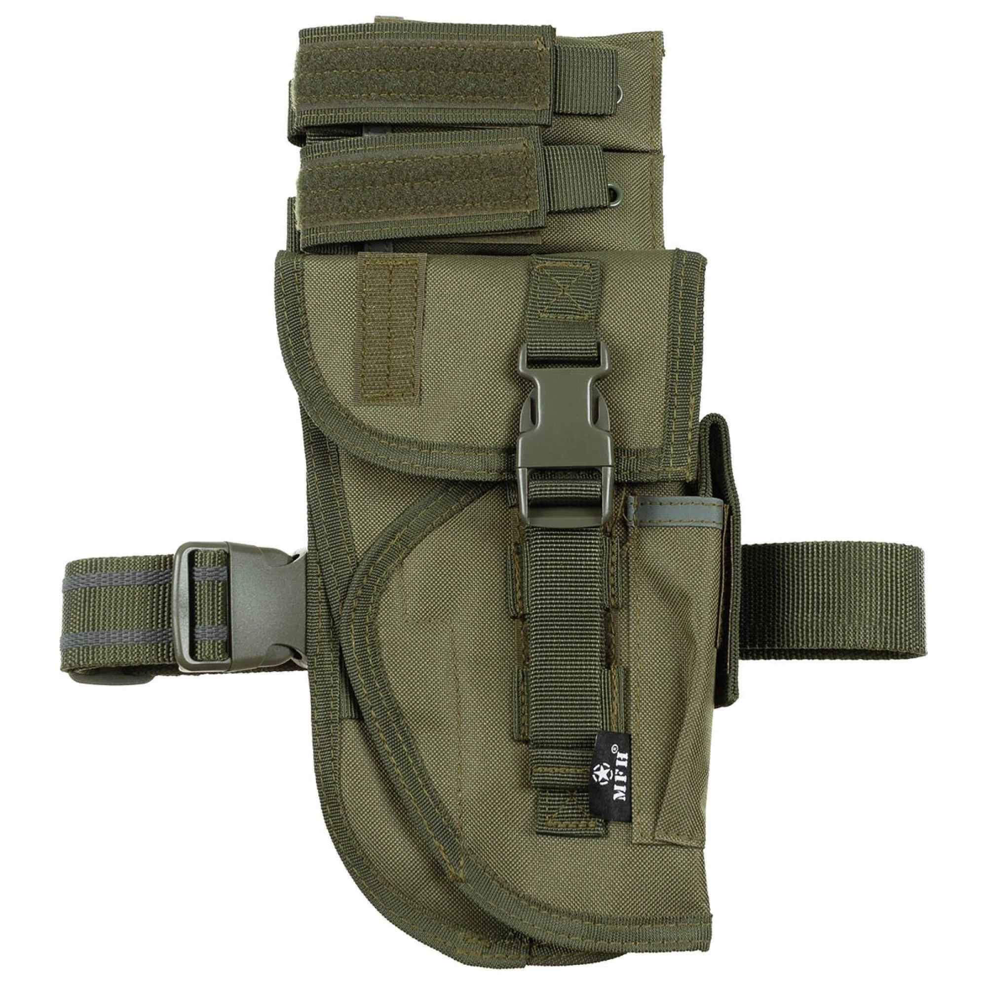 Pistolenbeinholster,  oliv, "Tactical",  rechts