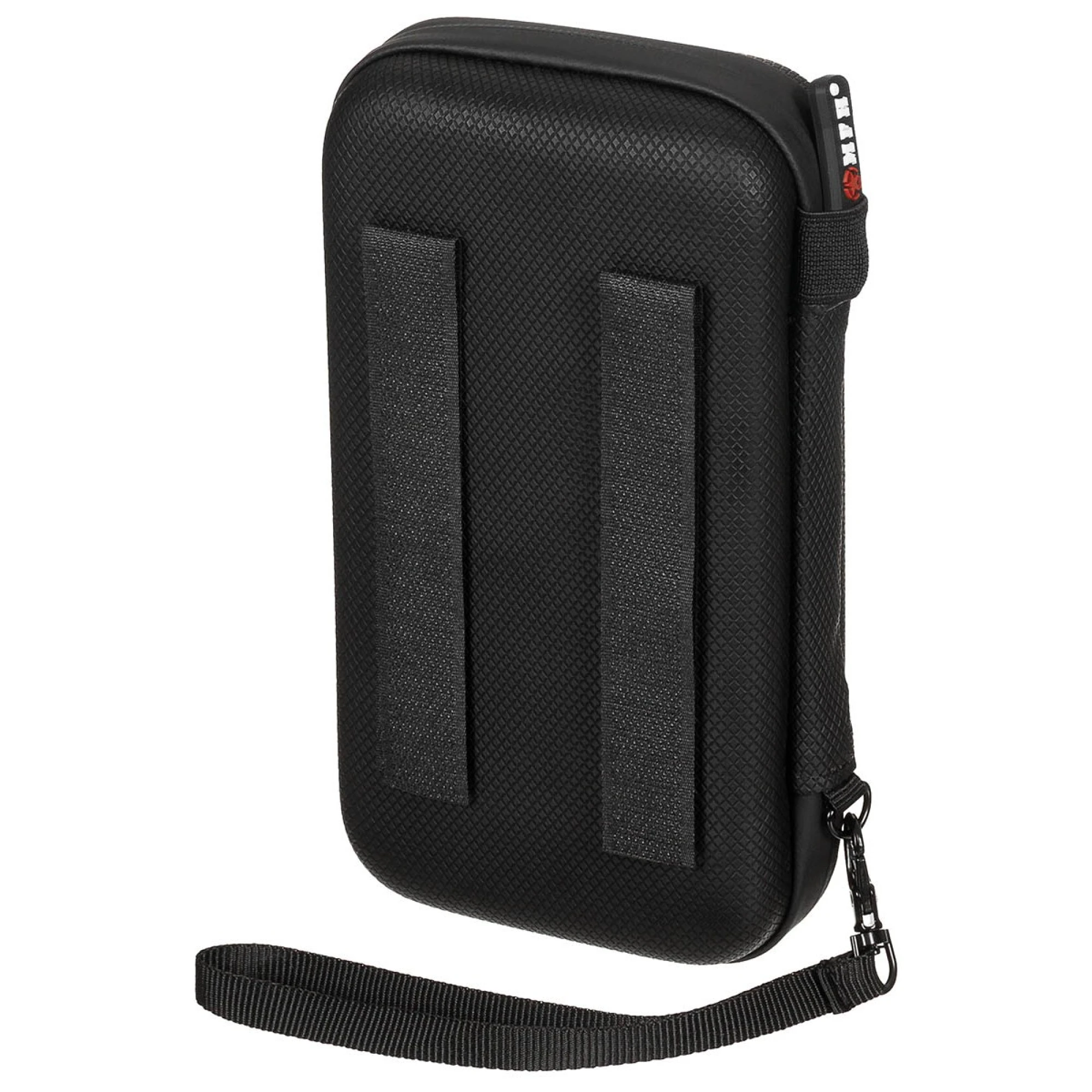 Tasche,  Hartschale,  klein, mit Klettschlaufen,  schwarz – Bild 2