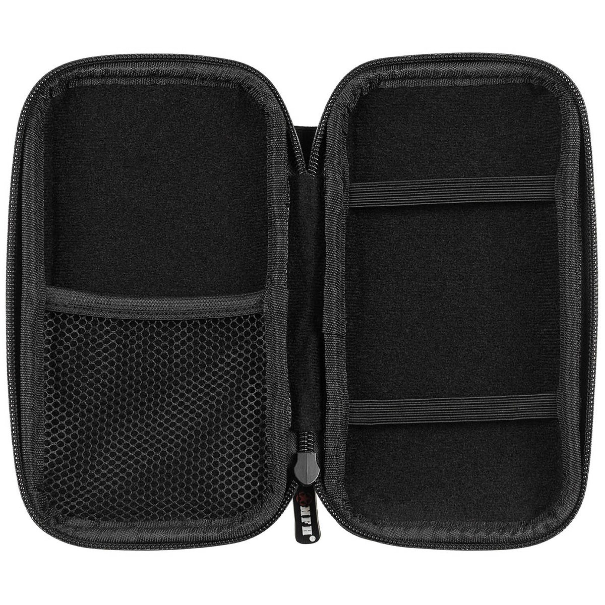 Tasche,  Hartschale,  klein, mit Klettschlaufen,  schwarz – Bild 3