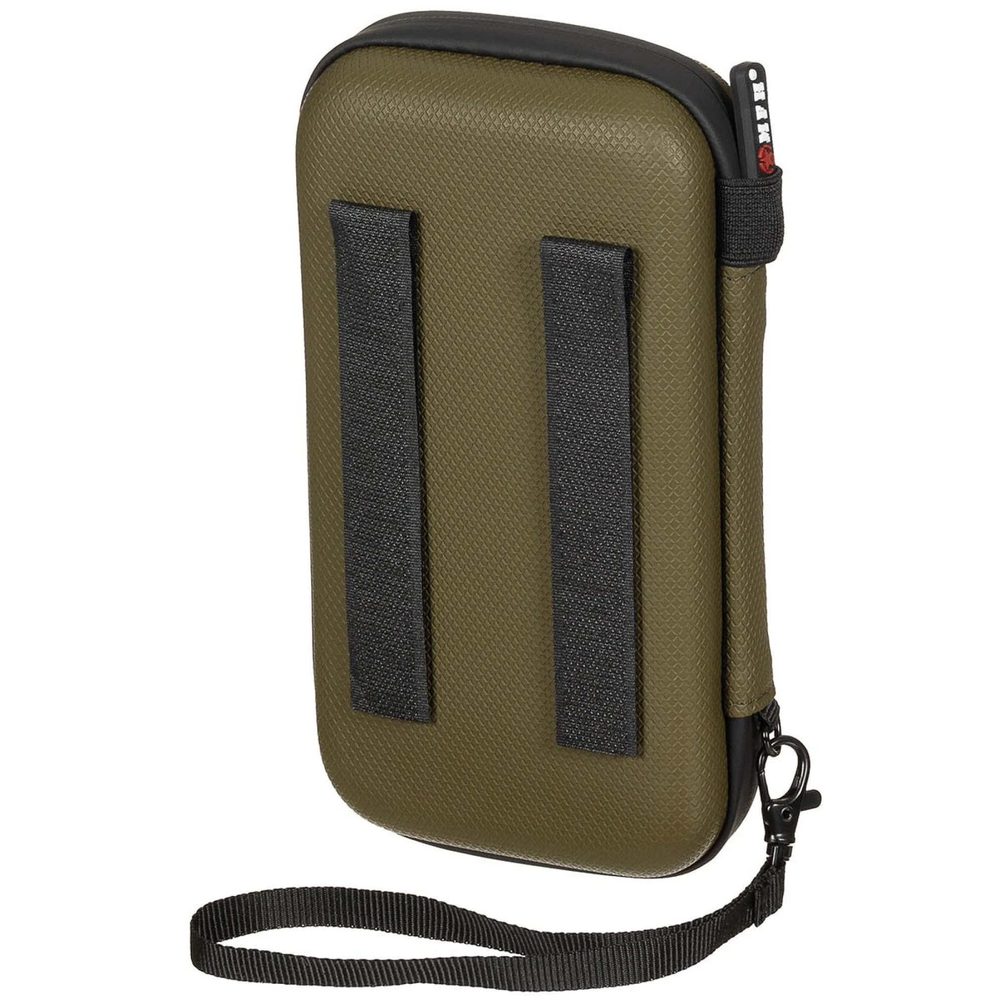 Tasche,  Hartschale,  klein, mit Klettschlaufen,  oliv – Bild 2