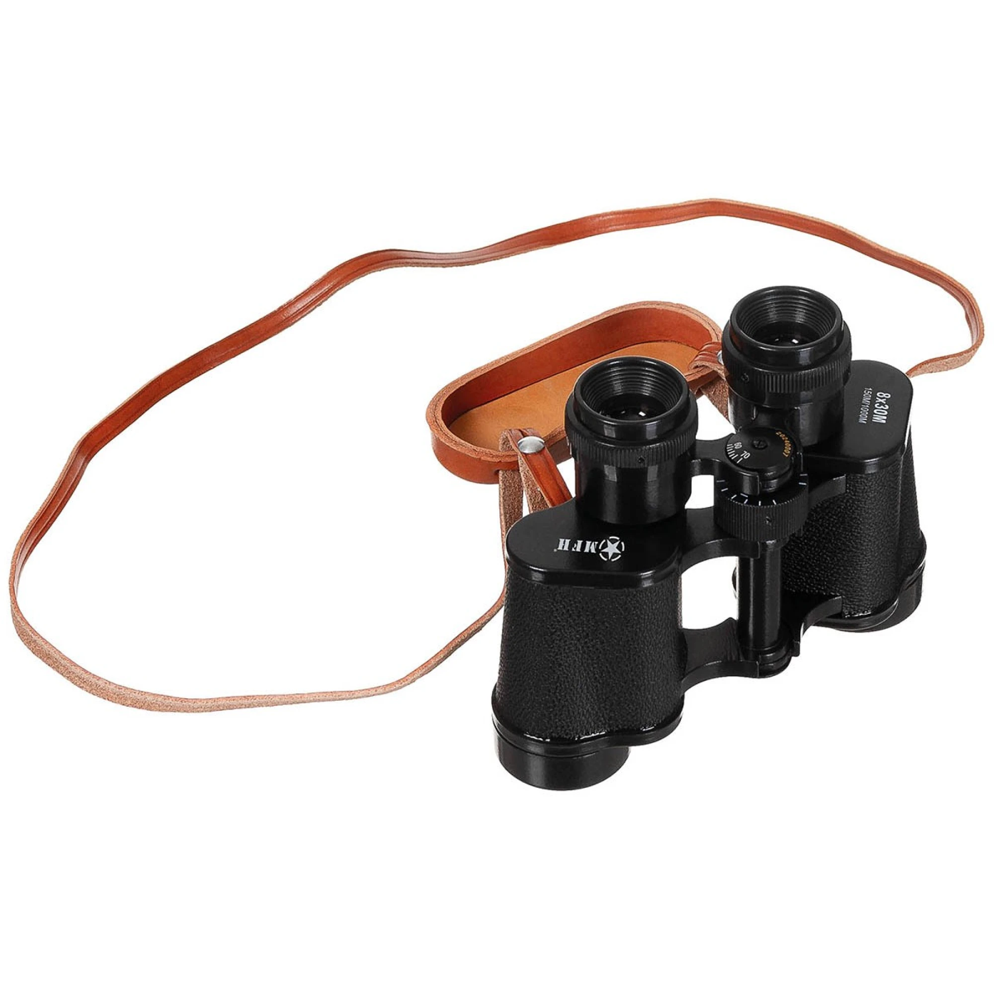 Fernglas,  8 x 30, schwarz,  mit Lederbehälter – Bild 4
