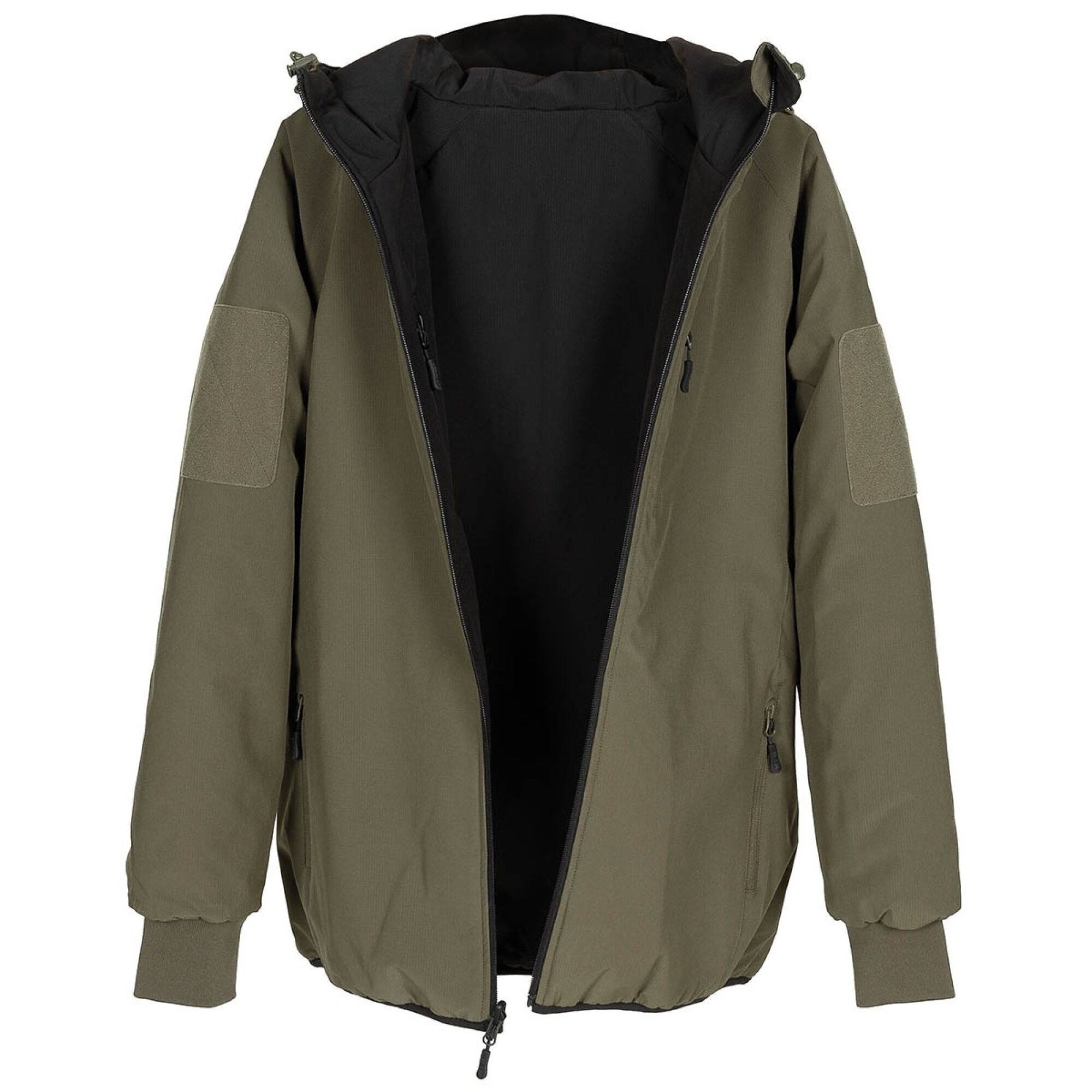 Thermojacke,  wendbar, oliv/schwarz – Bild 4
