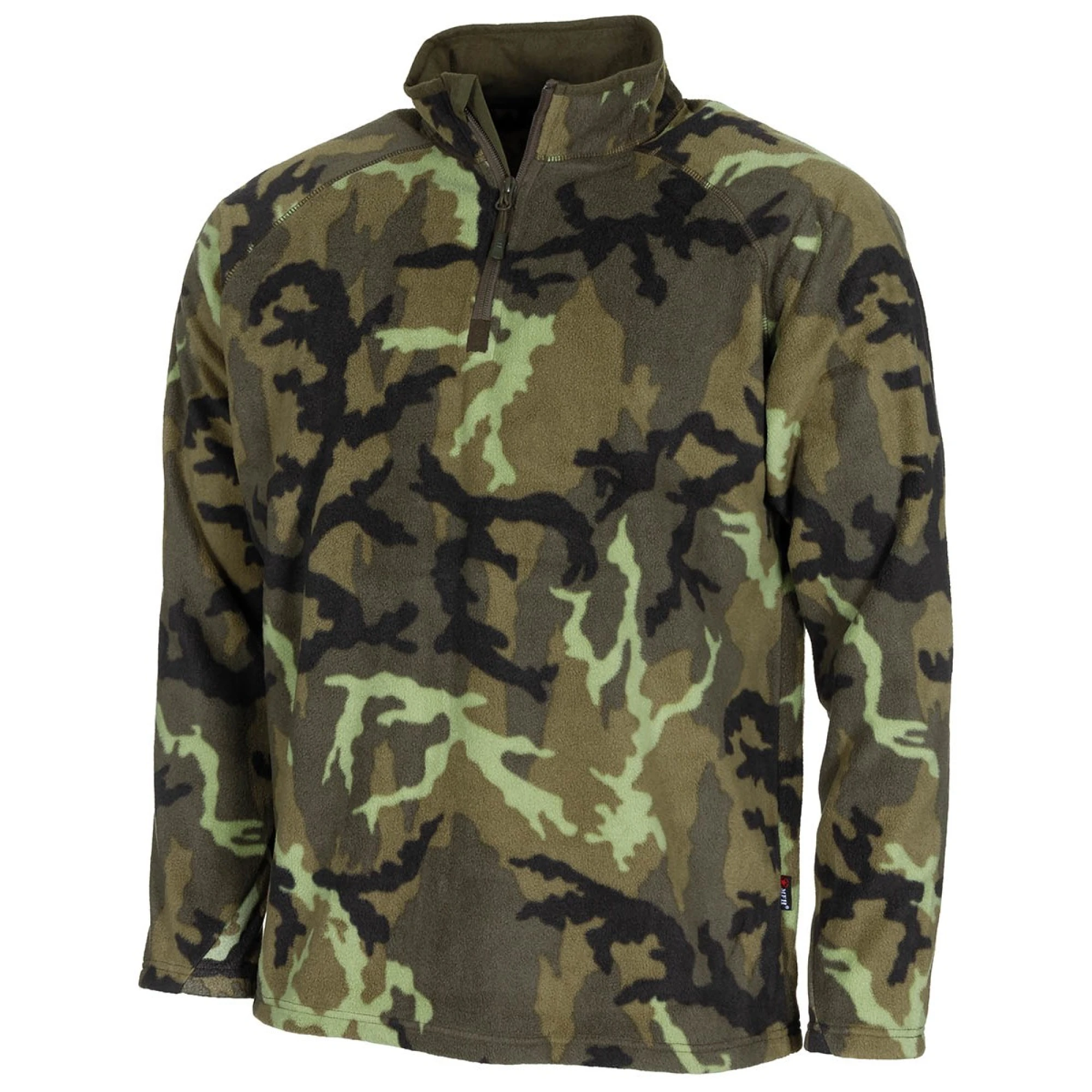Shirt,  "Troyer",  Microfleece, langarm,  M95 CZ tarn,  200 g/m²
