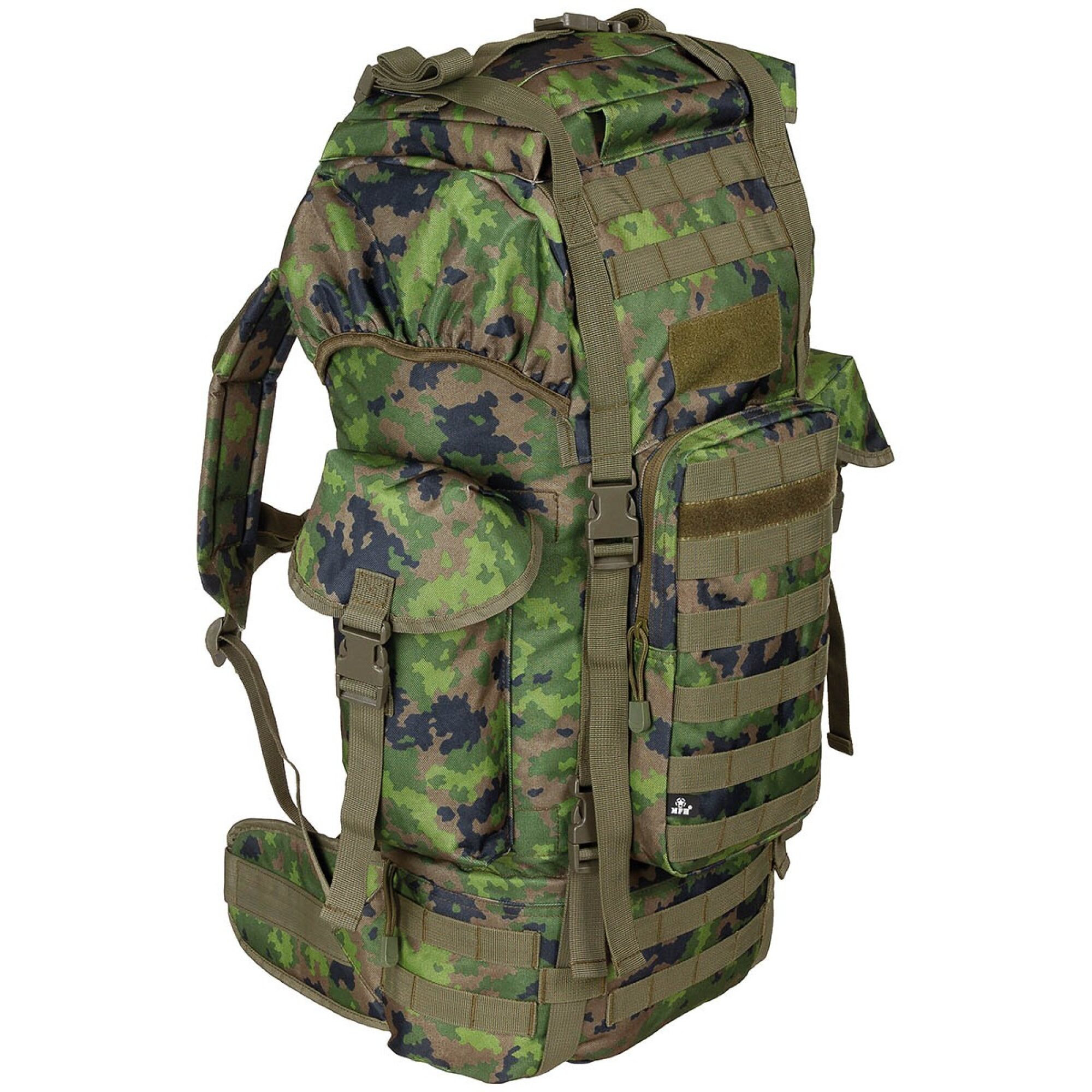 BW Kampfrucksack,  "MOLLE", 65 l,  Alu-Ausst.,  M05 tarn – Bild 3