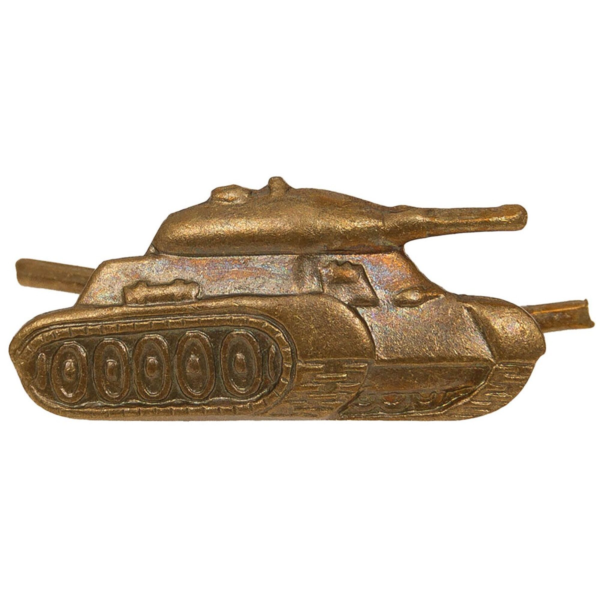 CZ/SK Metallabzeichen,  bronze, "Panzer",  neuw. (10 Stück)