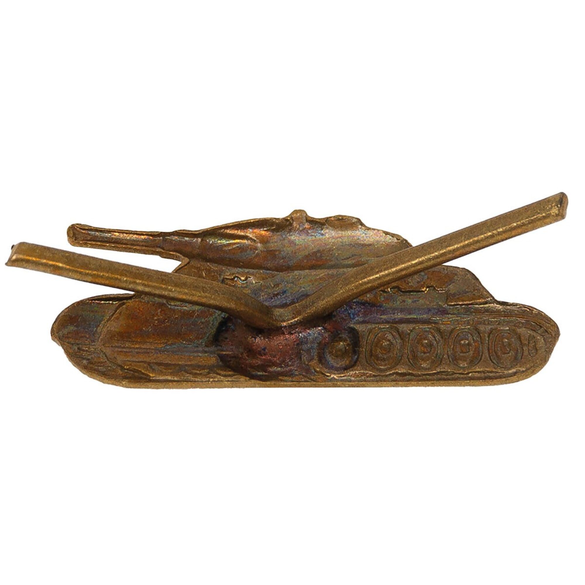 CZ/SK Metallabzeichen,  bronze, "Panzer",  neuw. (10 Stück) – Bild 2