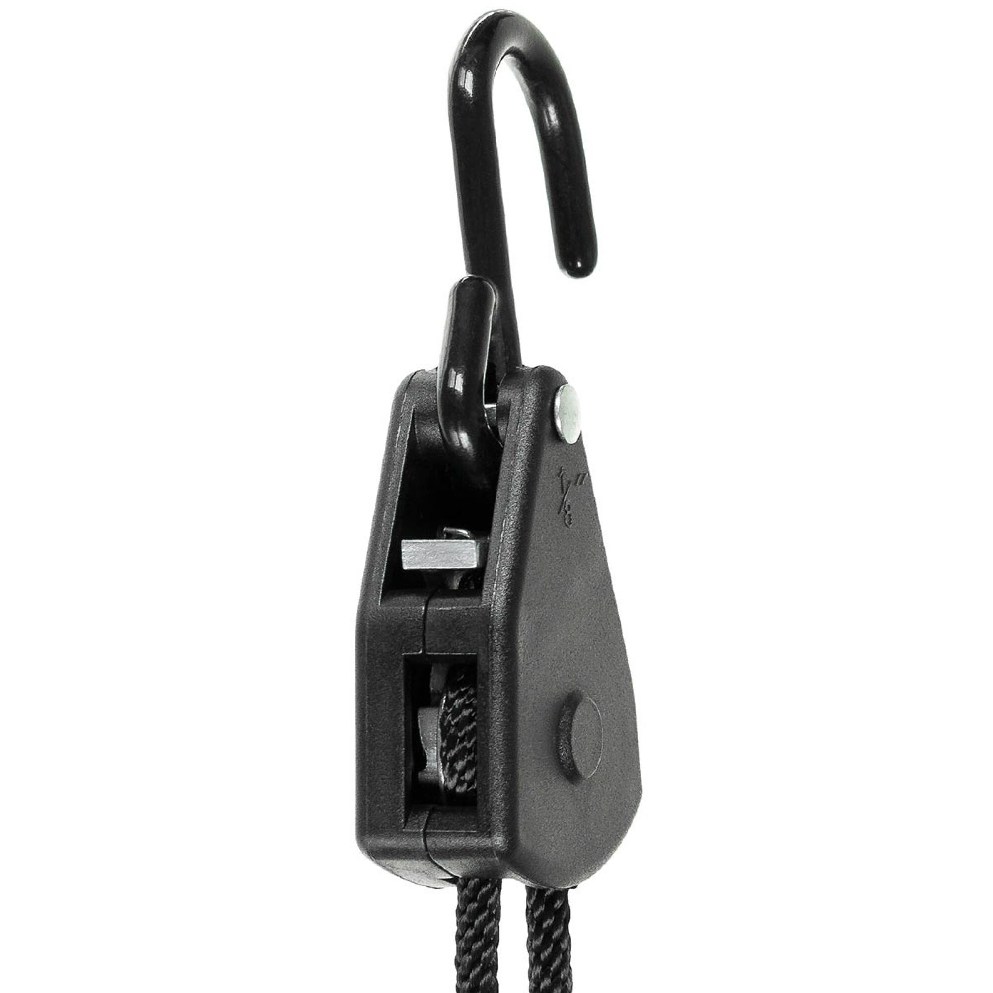 Spannseil,  4 mm,  2 Meter, mit Ratschensicherung,  schwarz – Bild 2