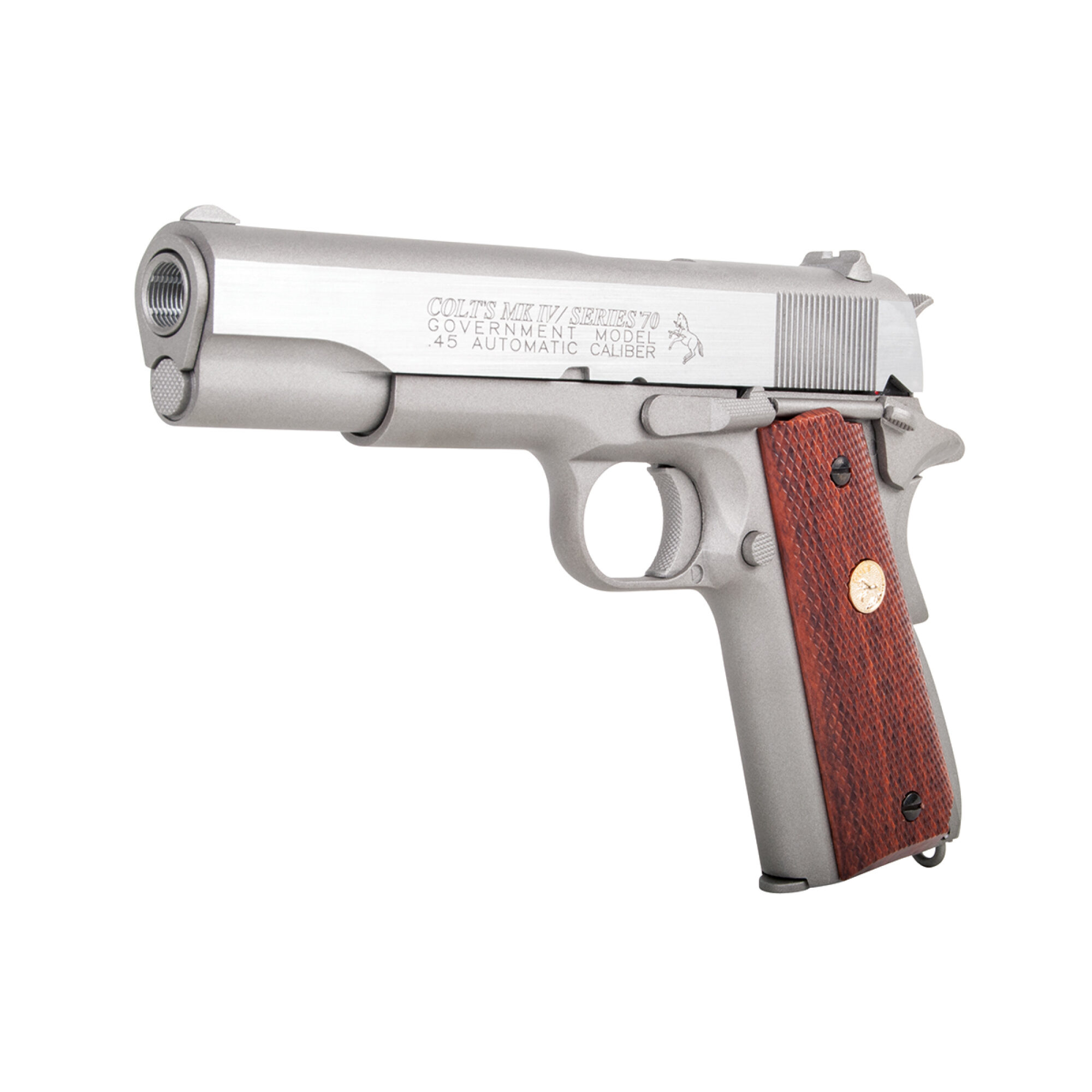 Colt MK IV Series 70 Silber 6mm - Airsoft Co2 BlowBack – Bild 2