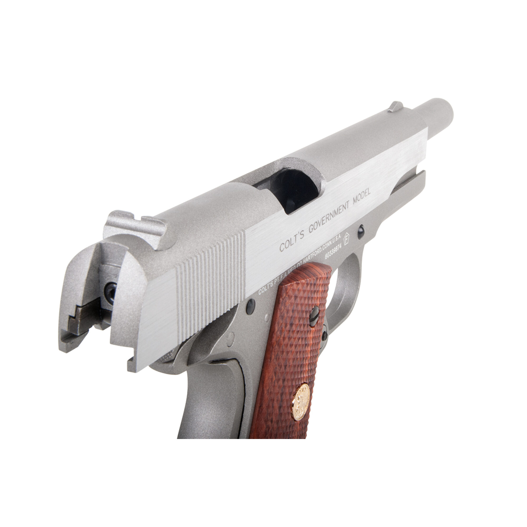 Colt MK IV Series 70 Silber 6mm - Airsoft Co2 BlowBack – Bild 7