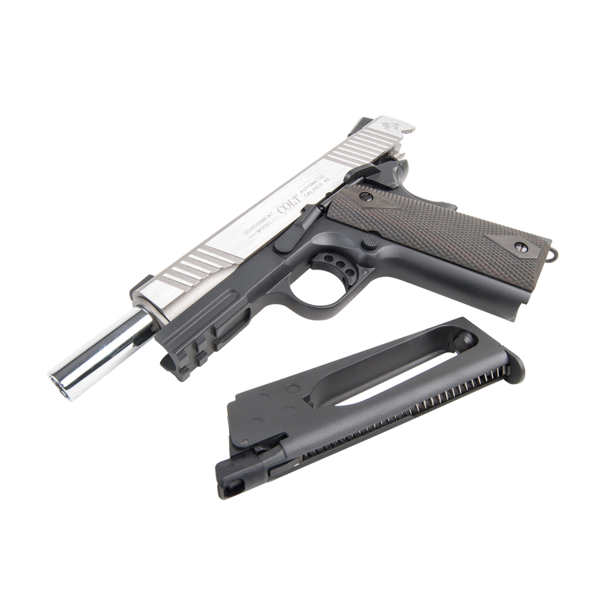 Colt 1911 Railgun Bicolor 6mm - Airsoft Co2 BlowBack – Bild 10