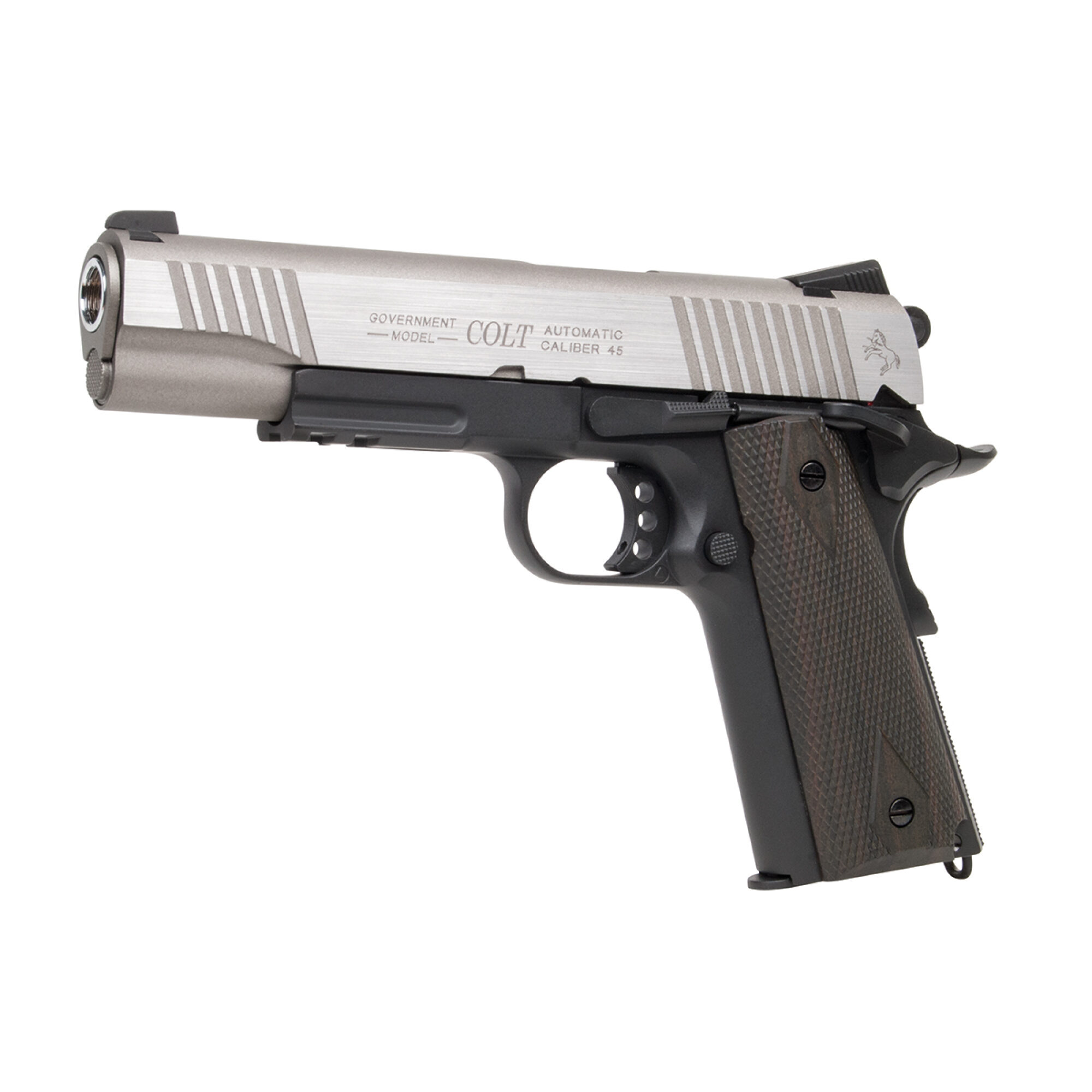Colt 1911 Railgun Bicolor 6mm - Airsoft Co2 BlowBack – Bild 2
