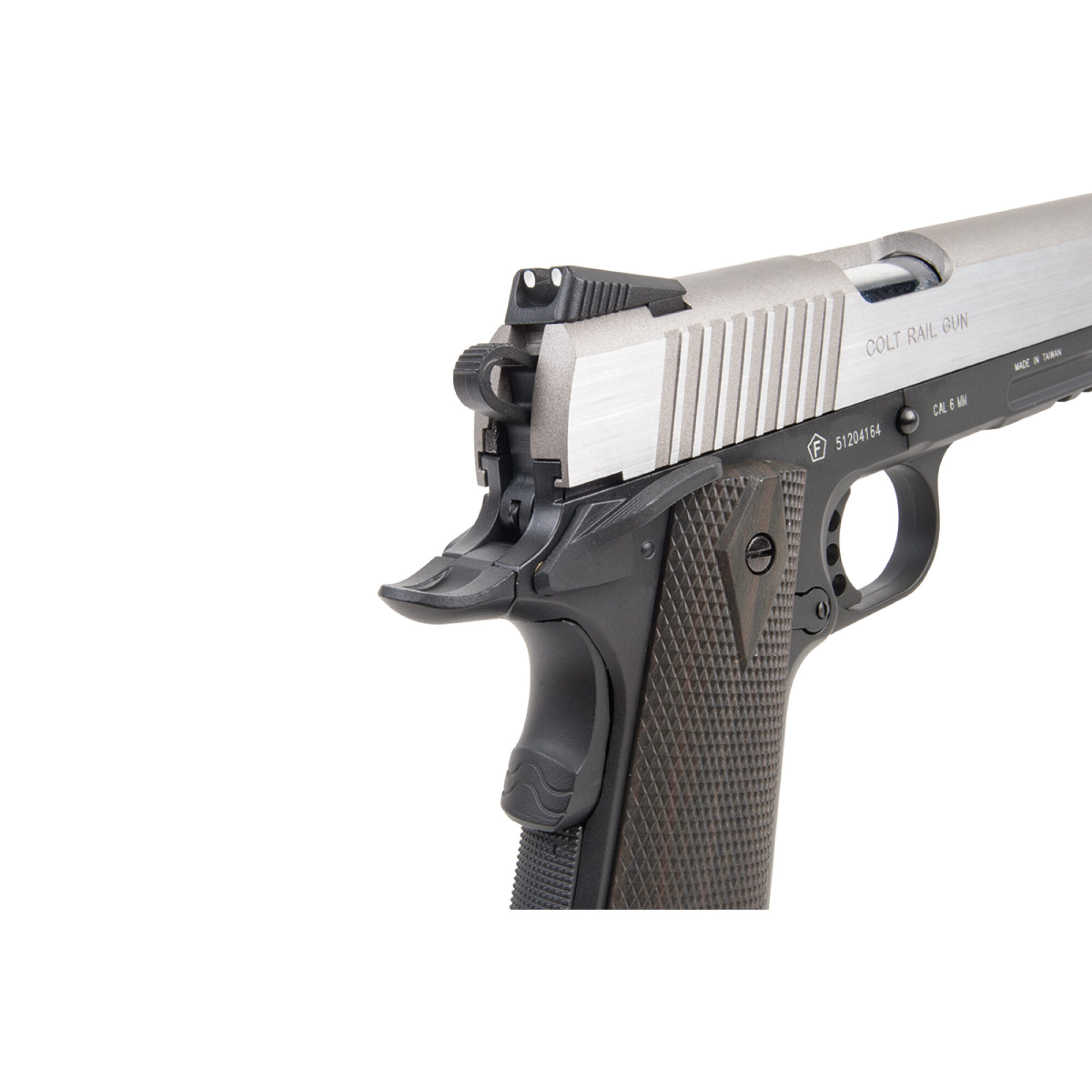 Colt 1911 Railgun Bicolor 6mm - Airsoft Co2 BlowBack – Bild 7