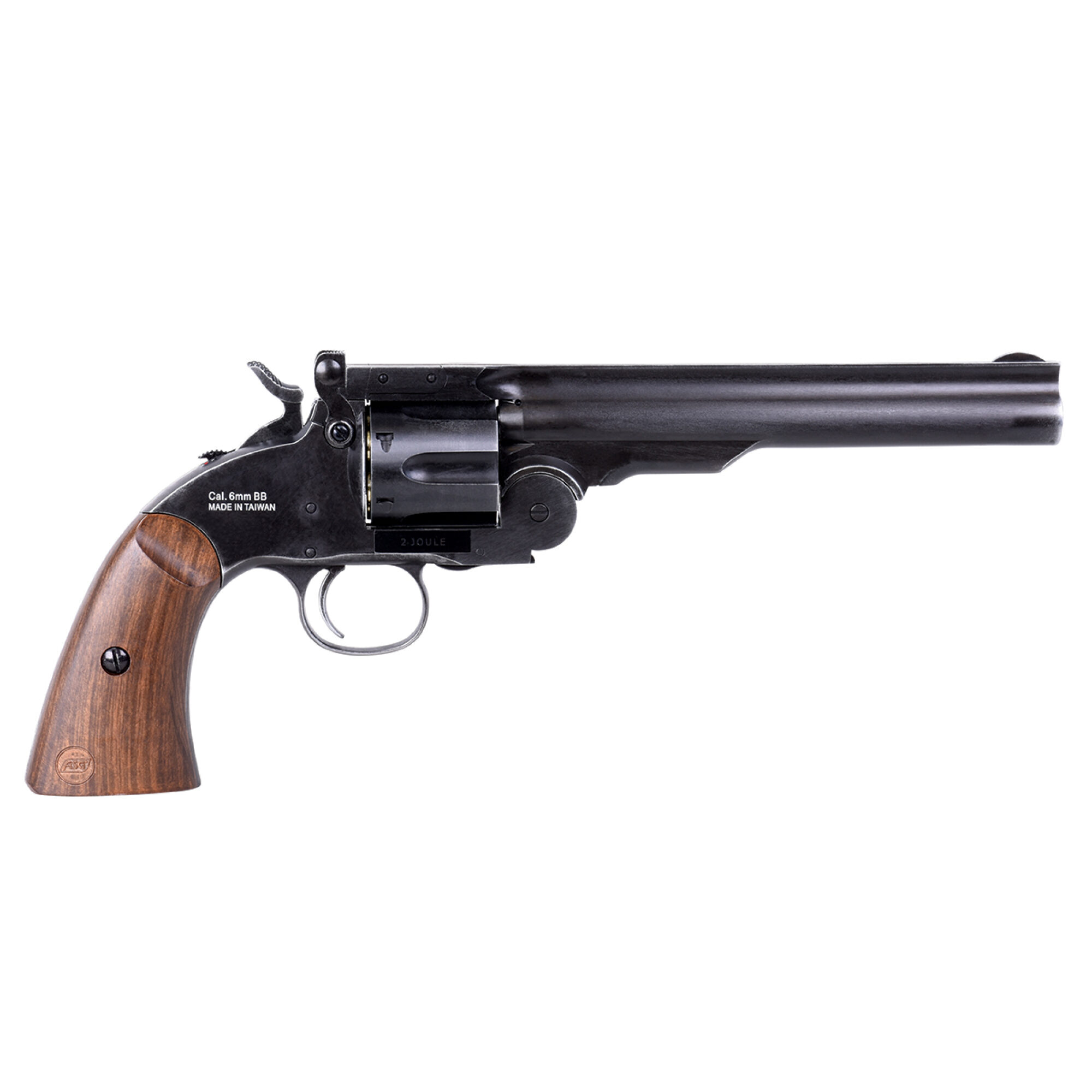 Schofield 6" Schwarz 6mm - Airsoft Co2 Non BlowBack – Bild 3