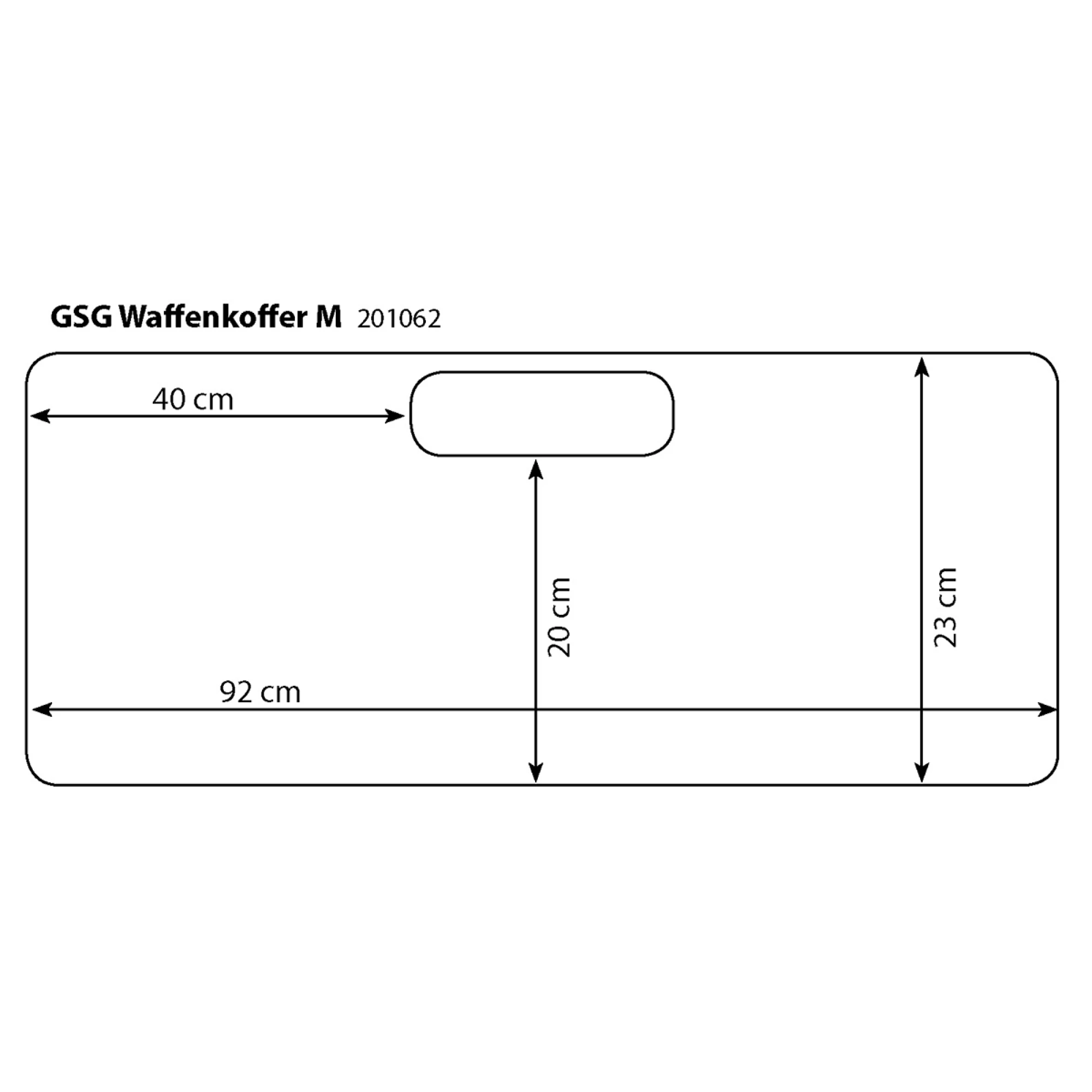 GSG Koffer Medium Schwarz – Bild 2