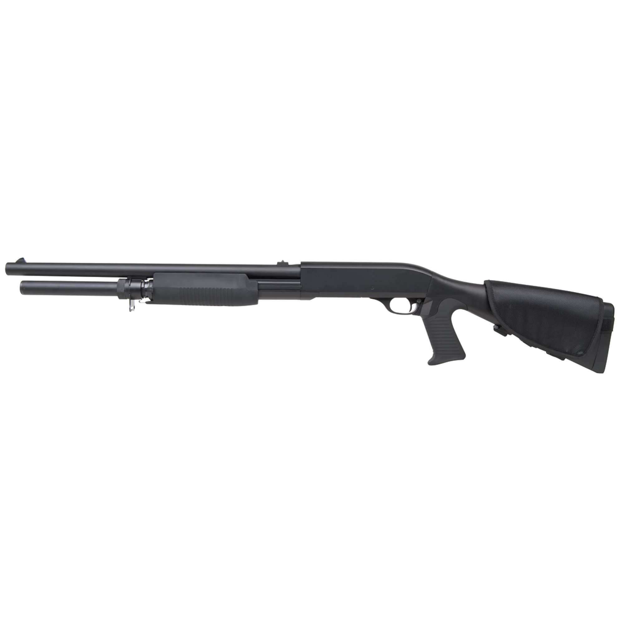 Pumpgun SAS 12 Lang Schwarz 6mm Franchi - Airsoft Federdruck