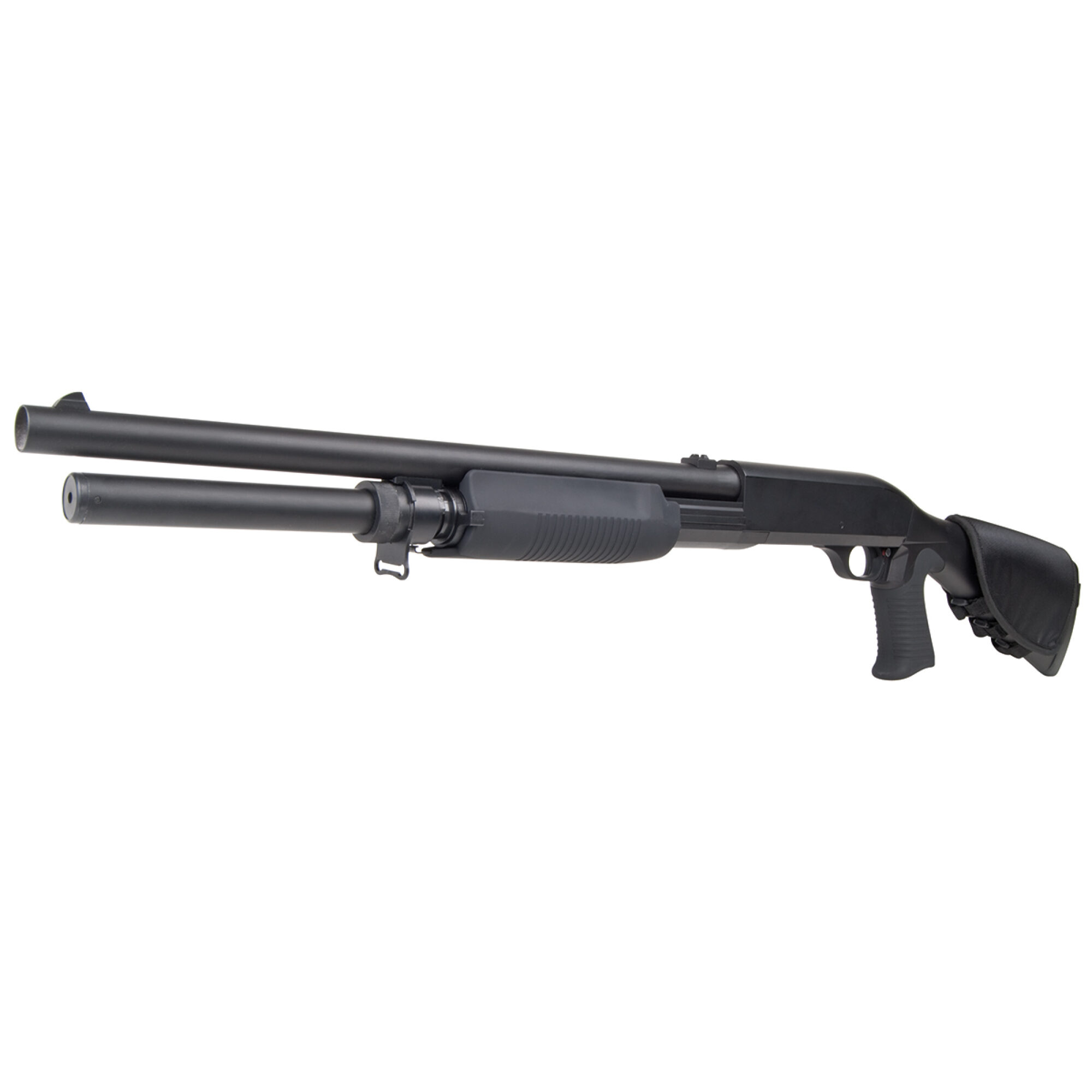 Pumpgun SAS 12 Lang Schwarz 6mm Franchi - Airsoft Federdruck – Bild 2