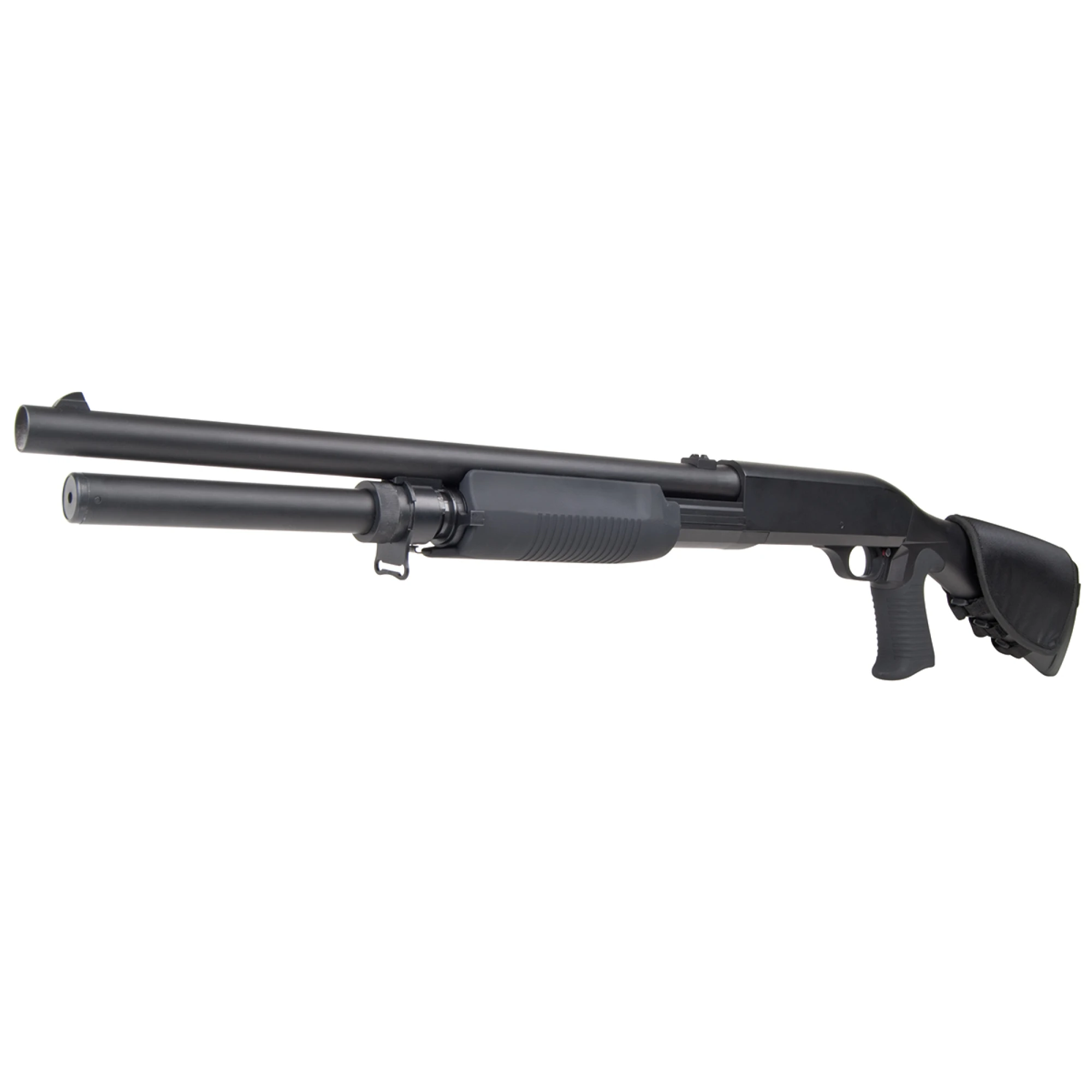 Pumpgun SAS 12 Lang Schwarz 6mm Franchi - Airsoft Federdruck – Bild 2