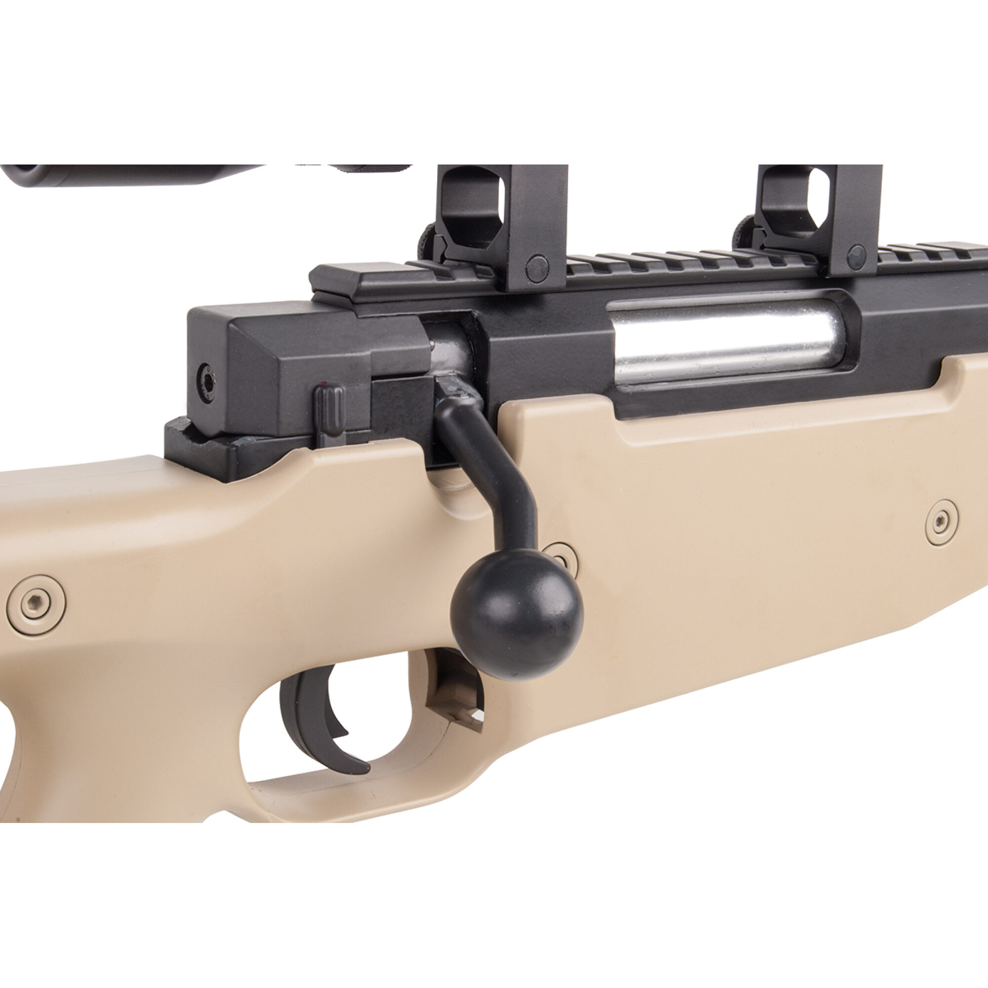 MB01 Tactical Sniper Tan 6mm GSG - Airsoft Federdruck – Bild 8