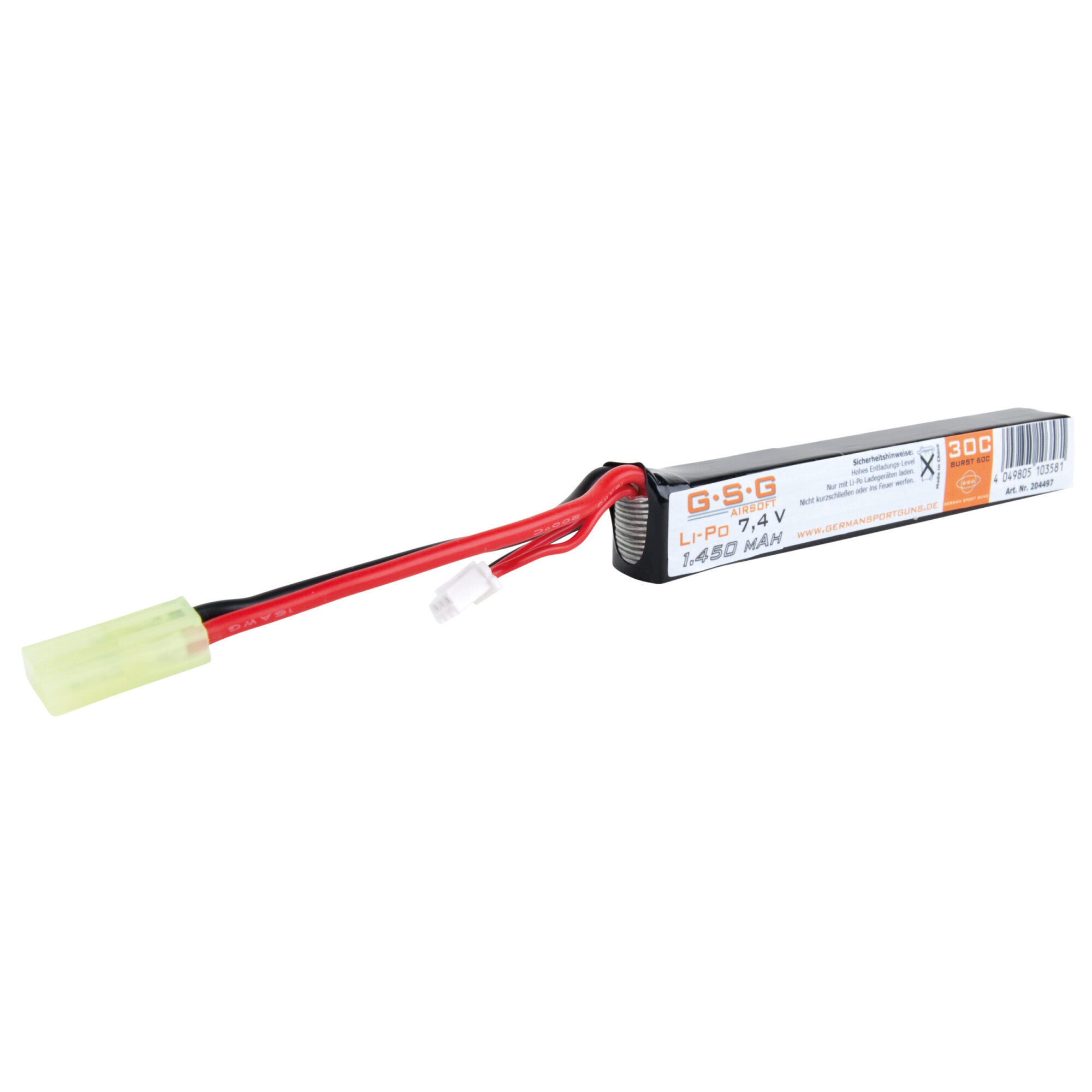 Akku Li-Po 7.4V 1.450 mAh GSG - Airsoft