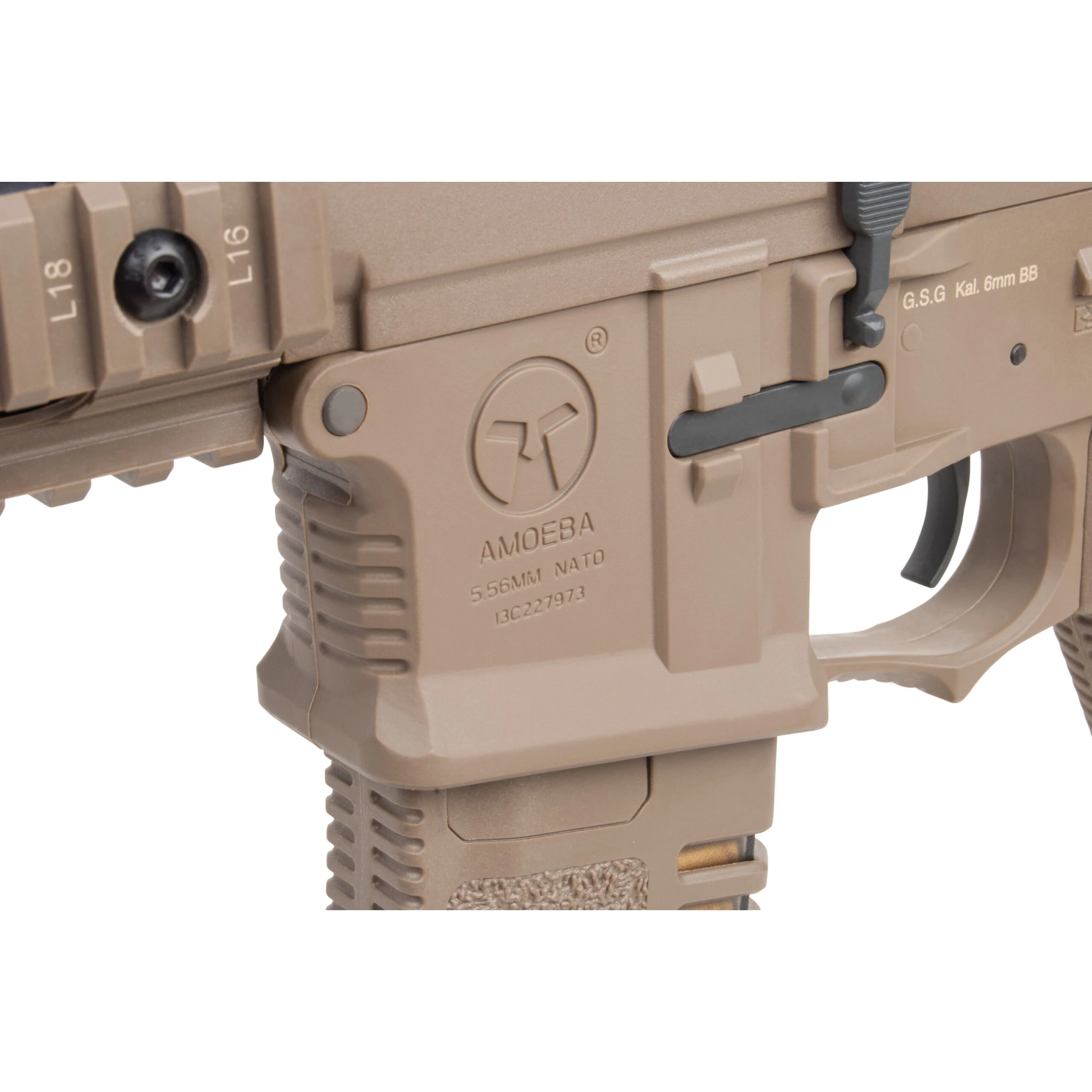 M4 008 FDE Dark Earth 6mm Ares Amoeba - Airsoft AEG – Bild 5