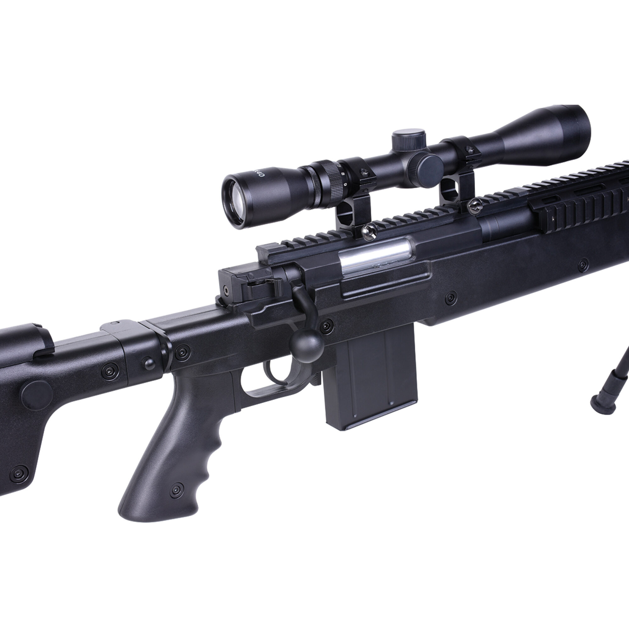 GSG 4406 Sniper Schwarz 6mm - Airsoft Federdruck – Bild 6