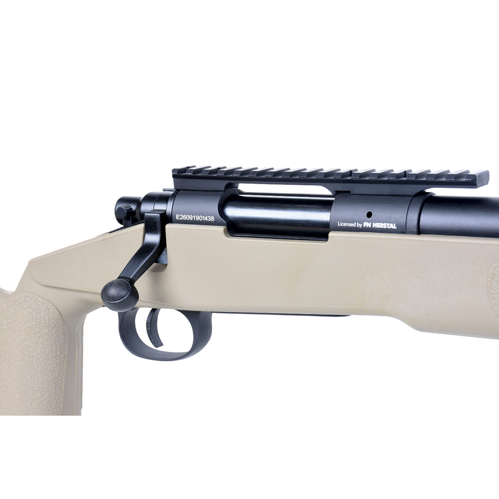 SPR Sniper Tan 6mm FN Herstal - Airsoft Federdruck – Bild 4