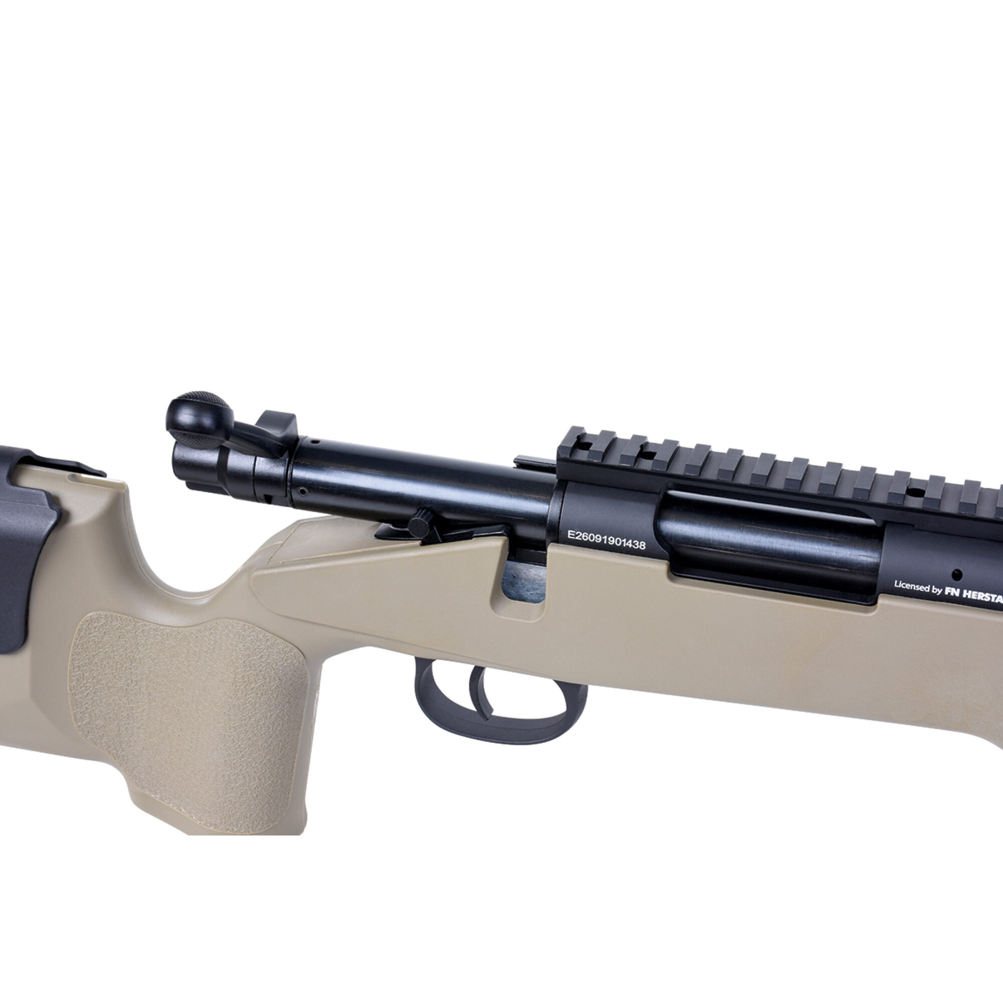 SPR Sniper Tan 6mm FN Herstal - Airsoft Federdruck – Bild 5