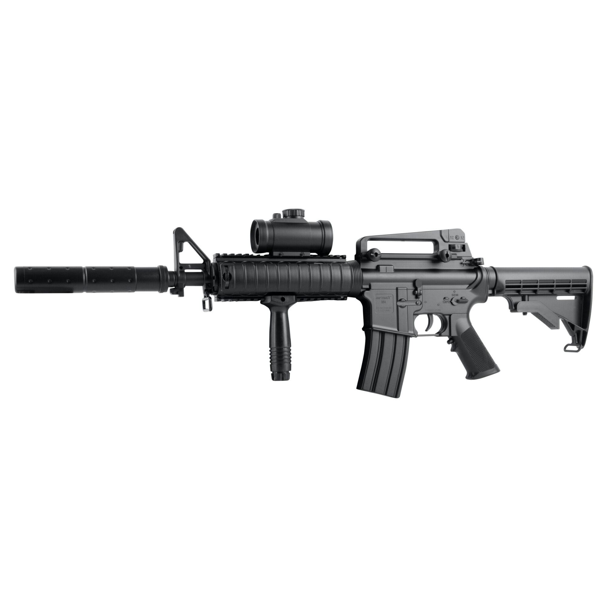 airmaX M4 Schwarz 6mm - Airsoft AEG – Bild 3